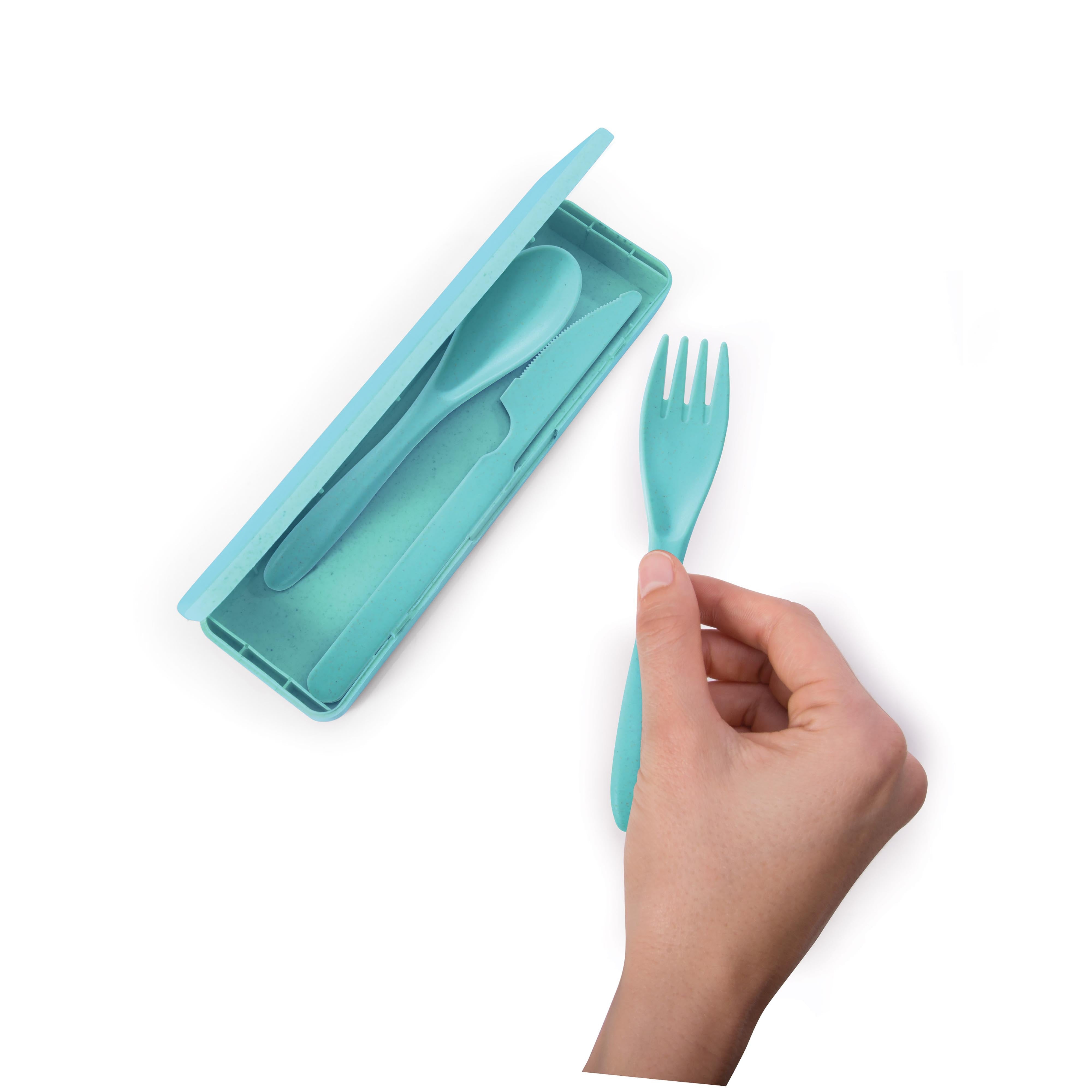 isGift Wheat Straw Cutlery Set Sorbet