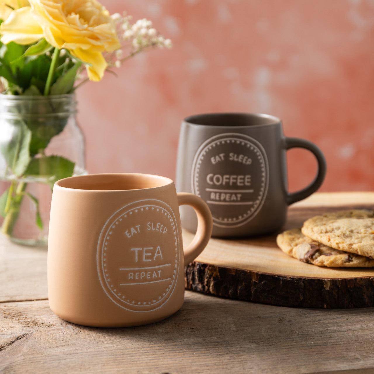 Mikasa Stoneware Mug 400ml (Eat Sleep Coffee)