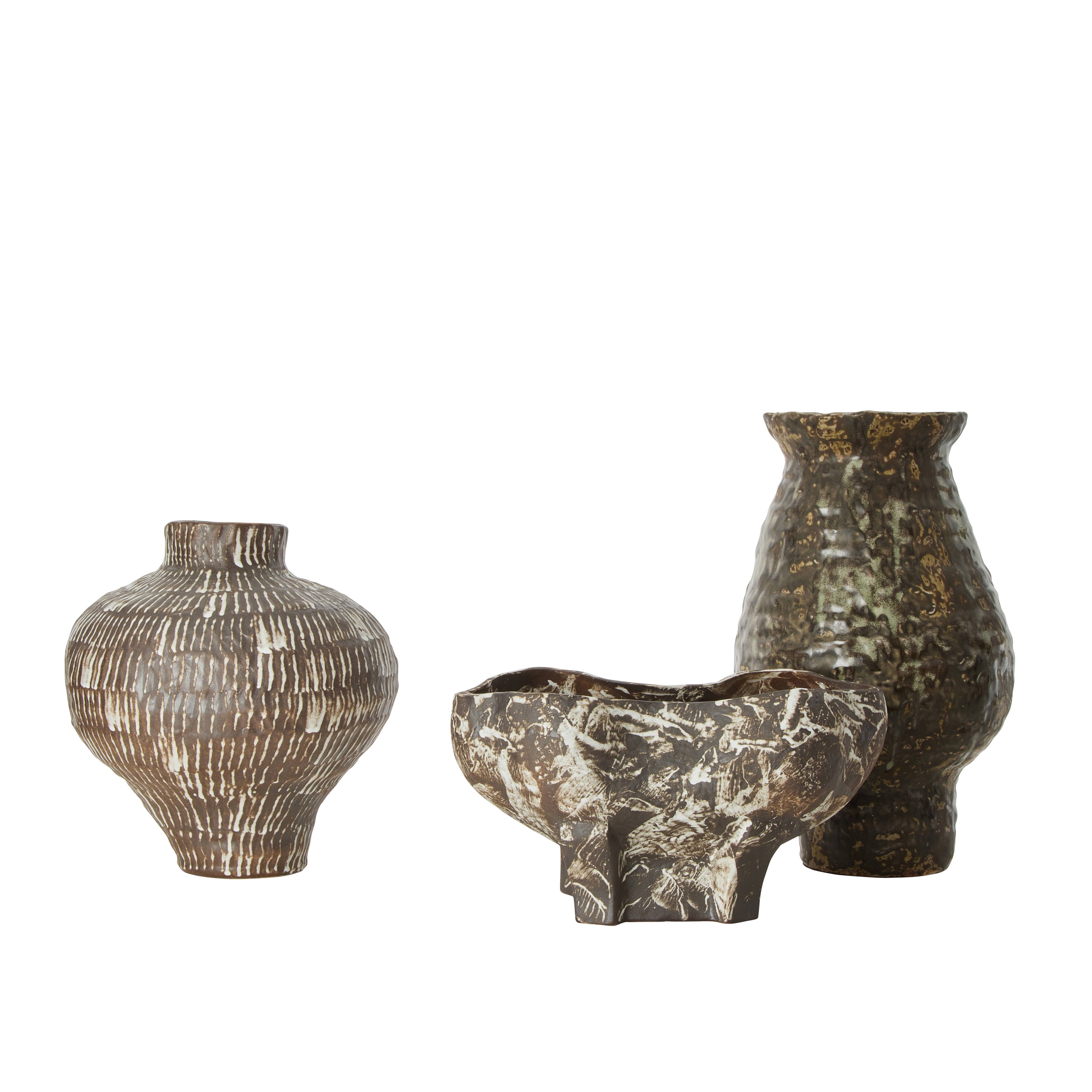 Grand Designs Arbor Tall Vase Brown & Green