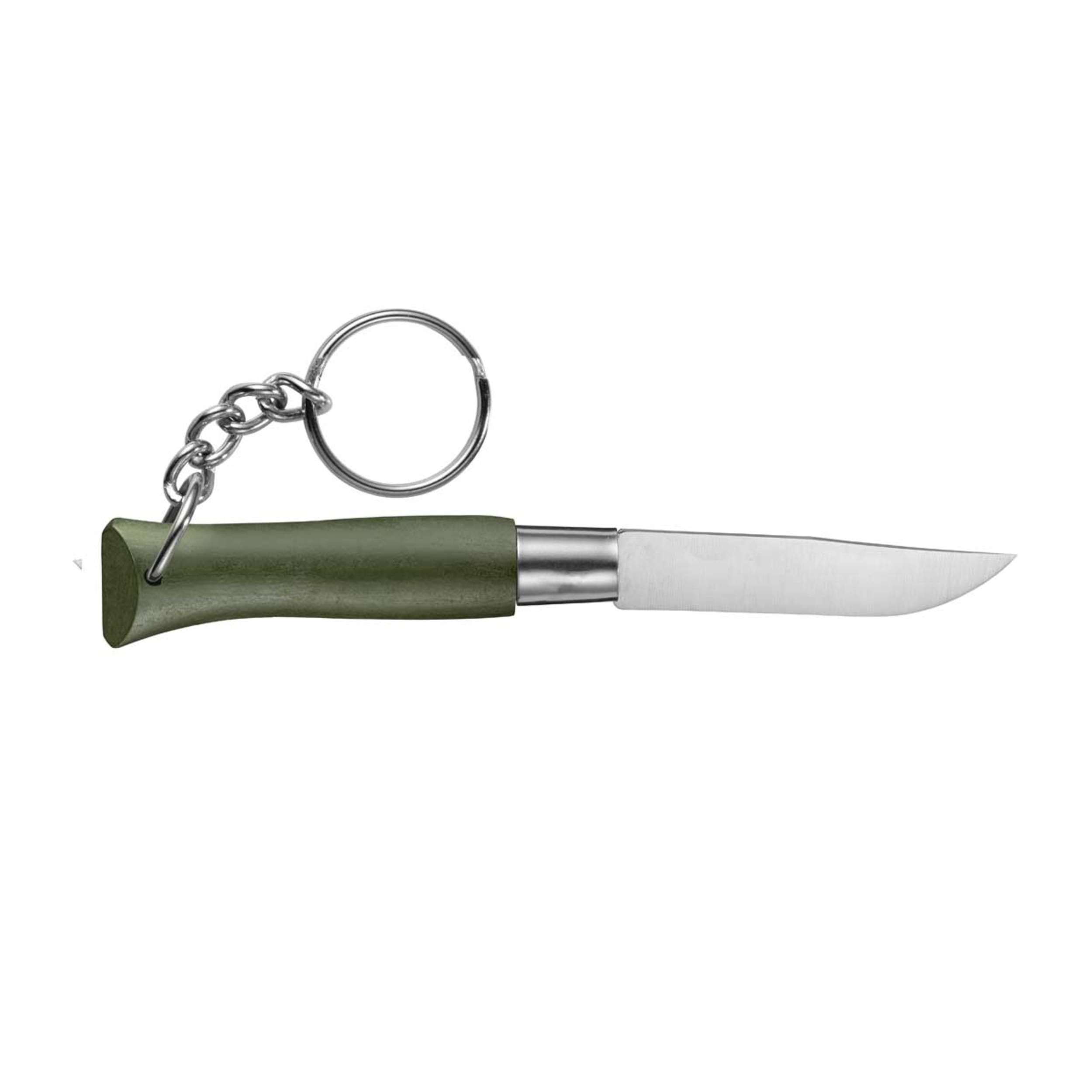 Opinel No.04 Stainless Steel Keyring Knife Khaki
