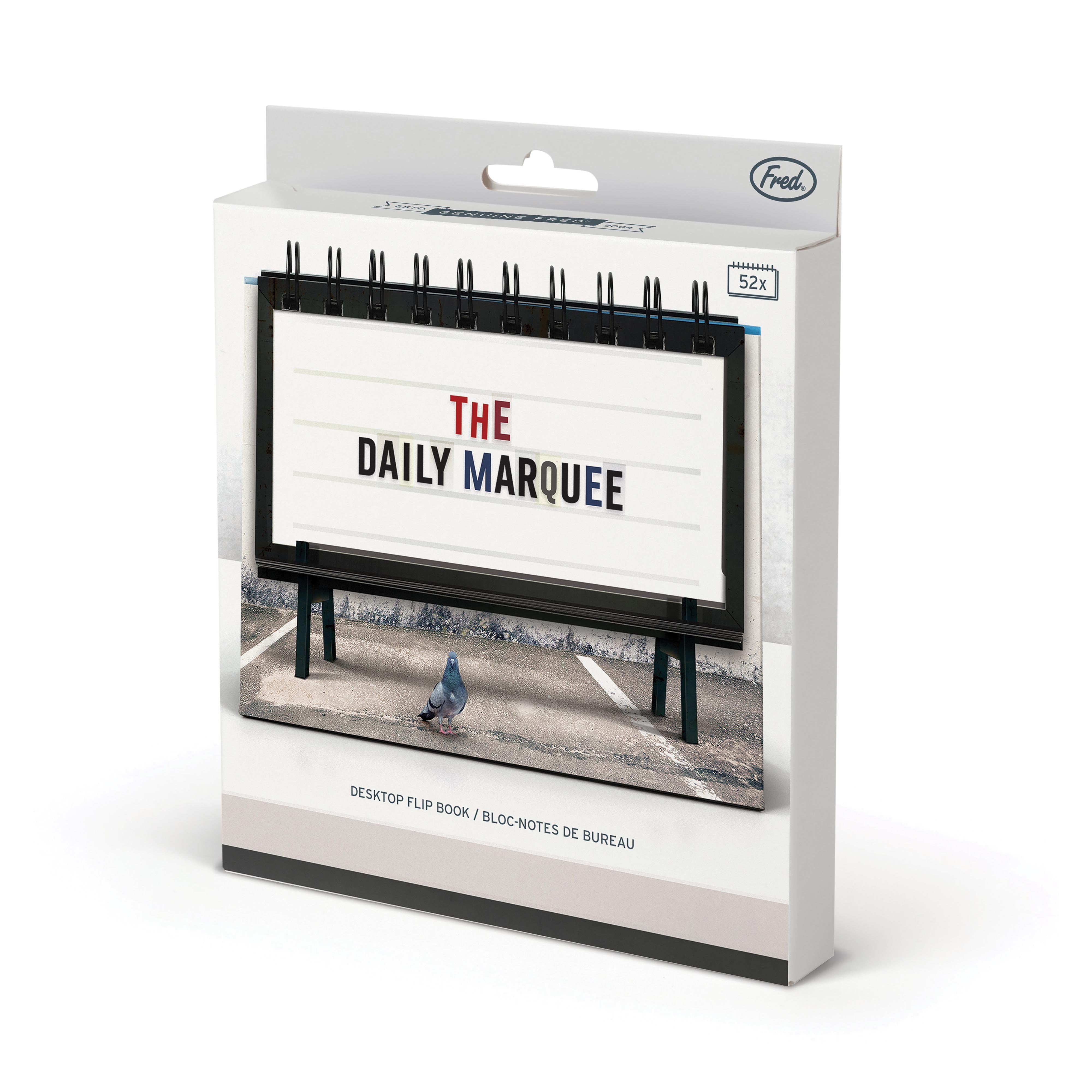 Fred Daily Marquee Desk Flip Book Multi-Coloured