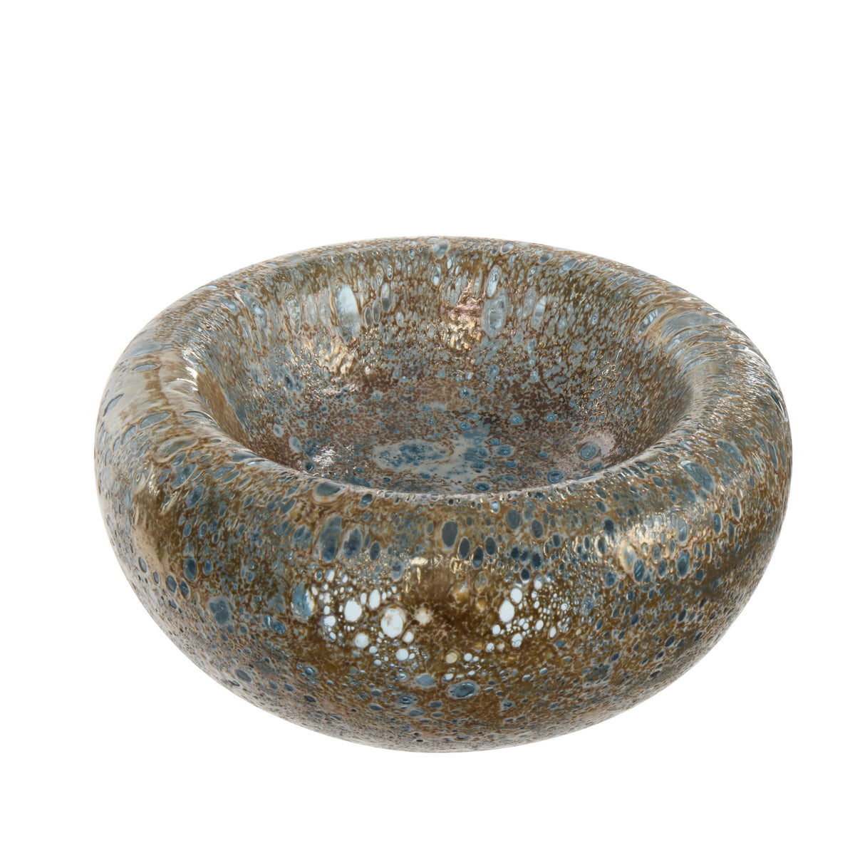 Amalfi Liano Glass Bowl Metallic