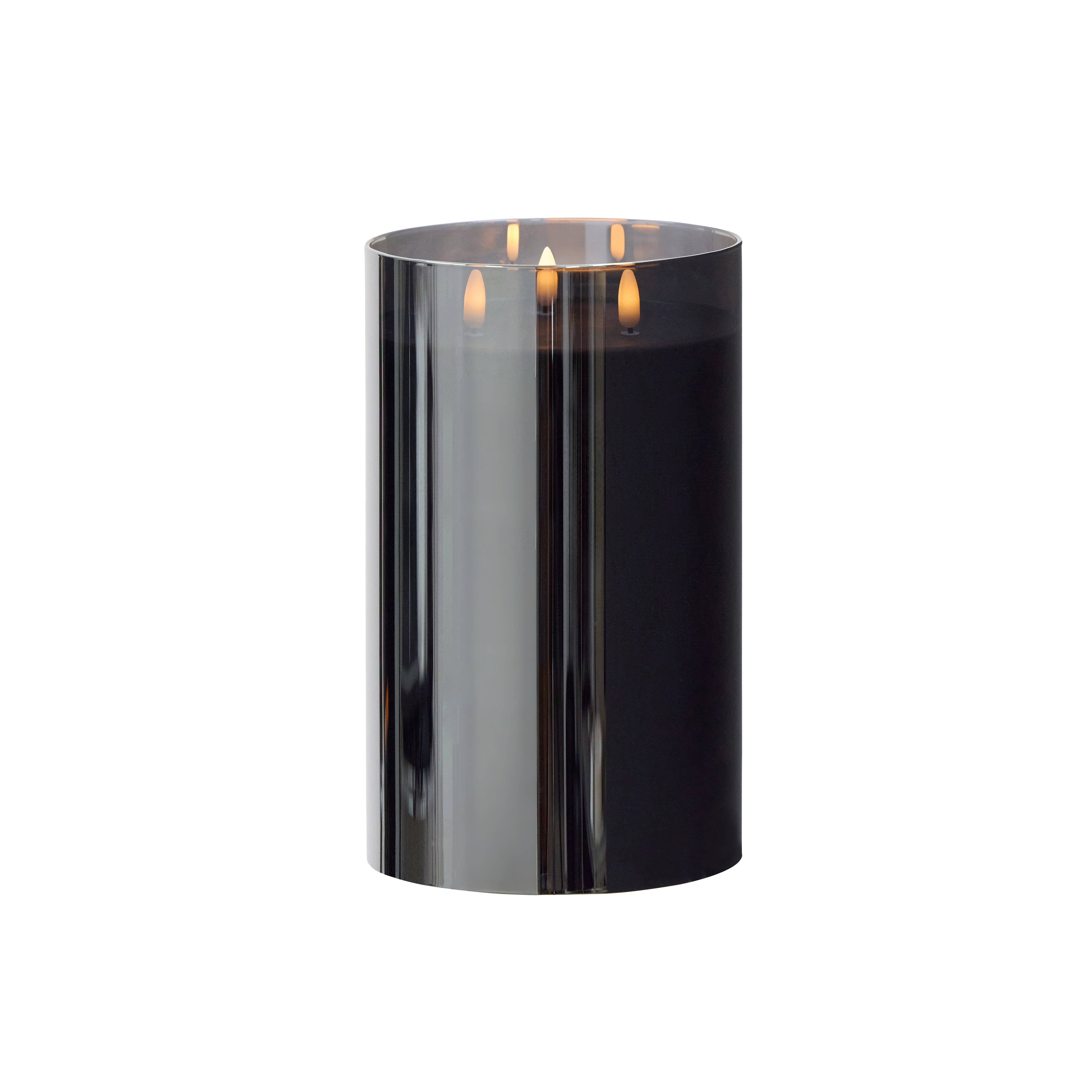 Rogue Glass Triflame Candle Black 25cm