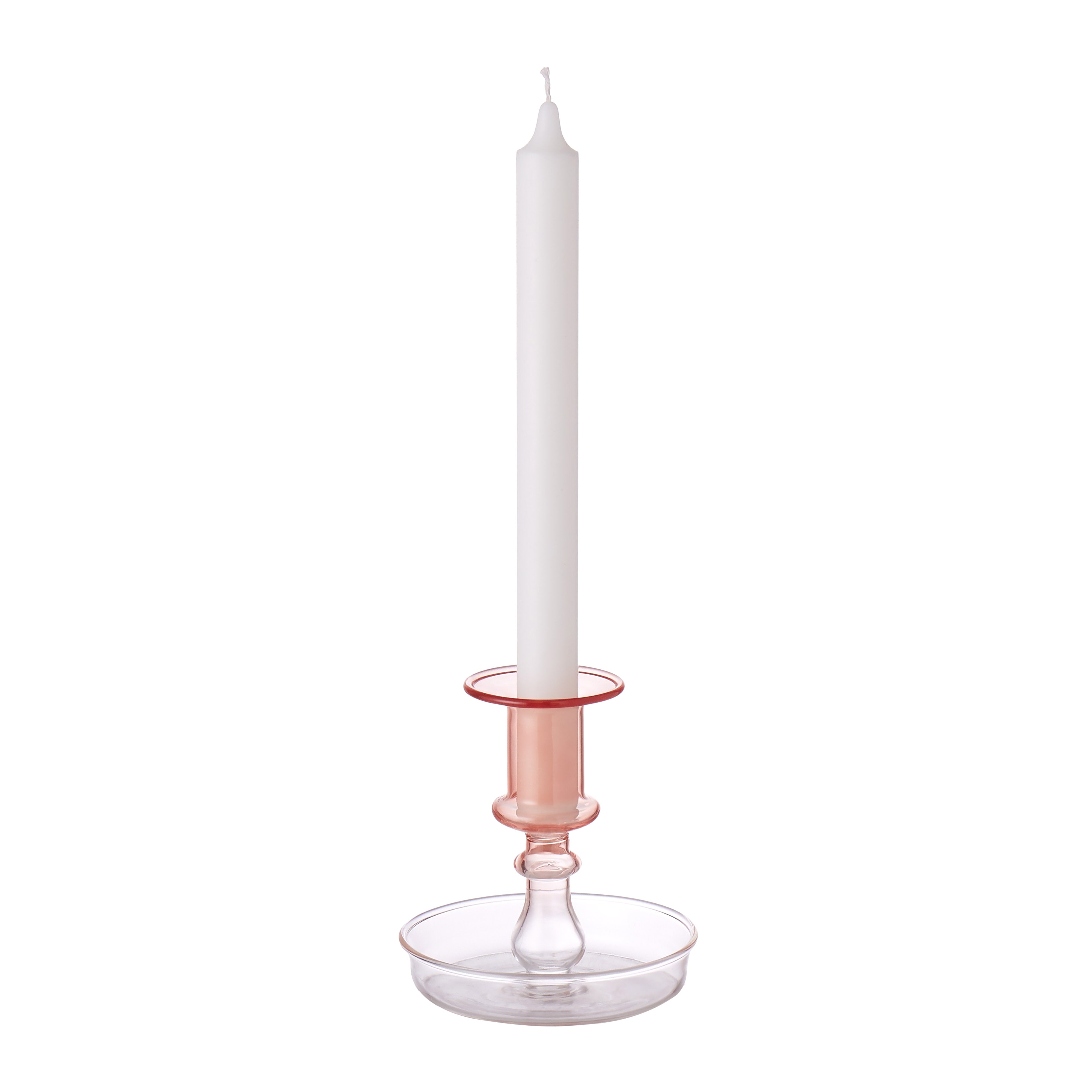 Emporium Glass Candle Holder Muted Clay
