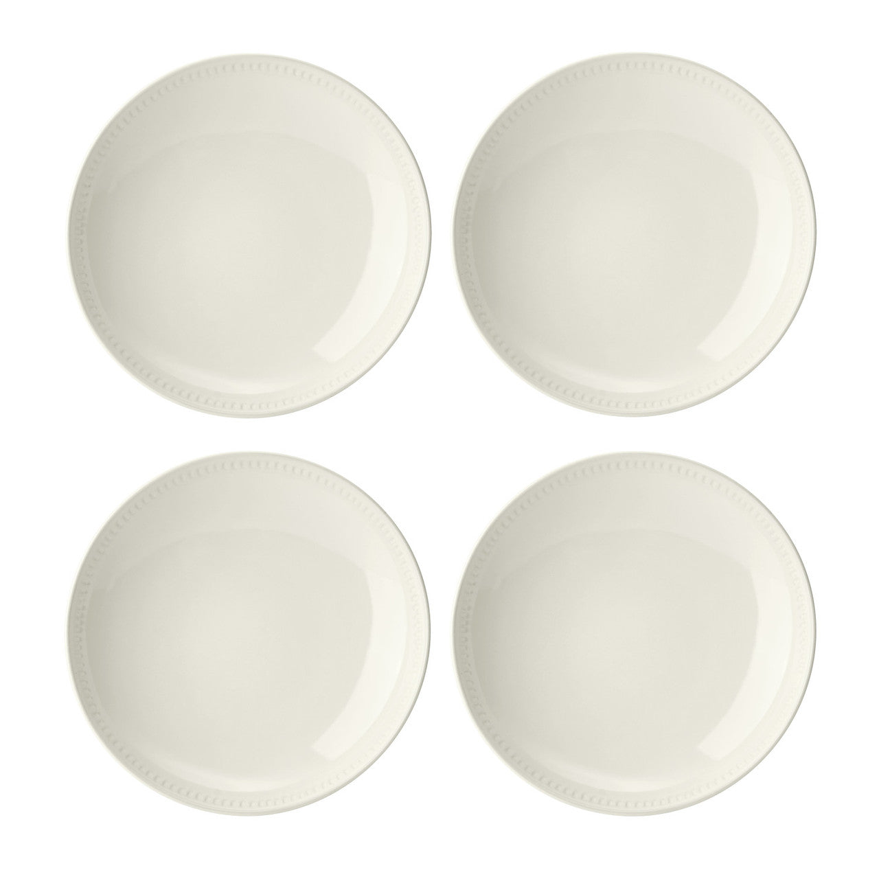 Mikasa Cranborne Stoneware Pasta Bowl Set 4 Piece 24cm (Cream)