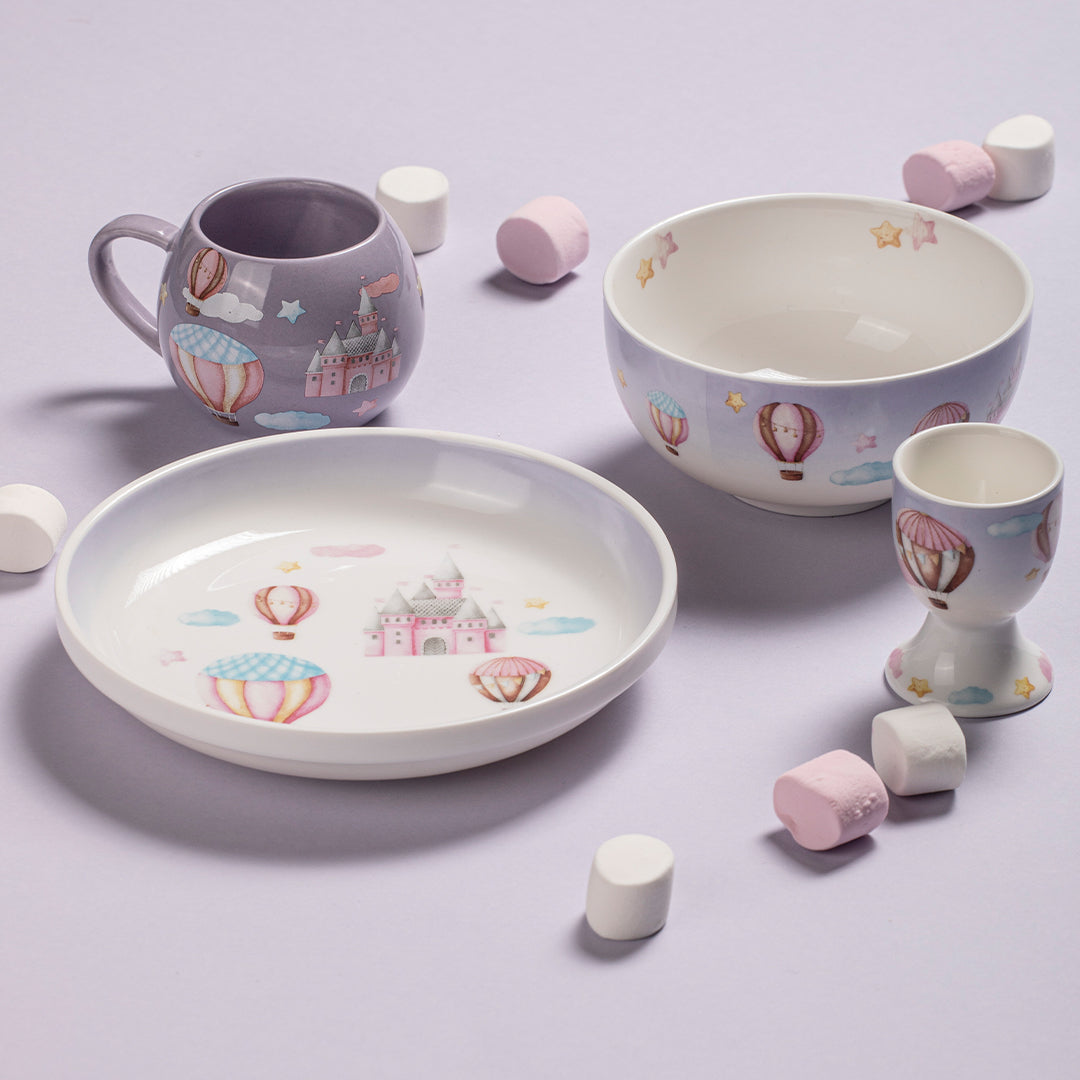Ashdene Up In The Sky Ceramic 4 Piece Kids Set