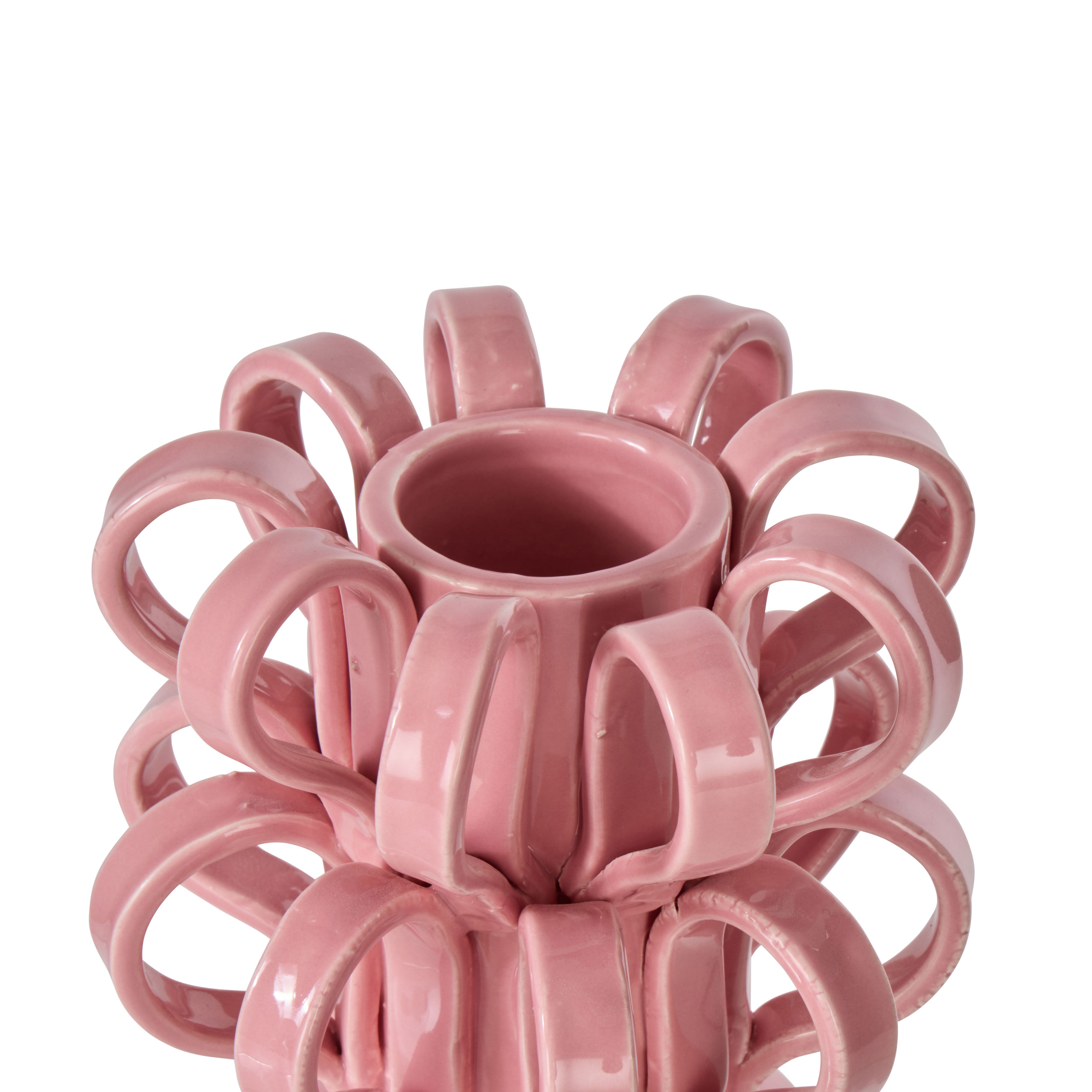 Emporium Ribbon Bud Vase Pink