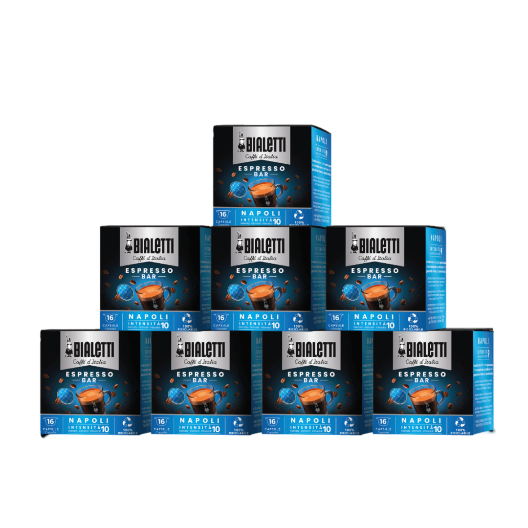 Bialetti Napoli Espresso Capsules – Box of 16