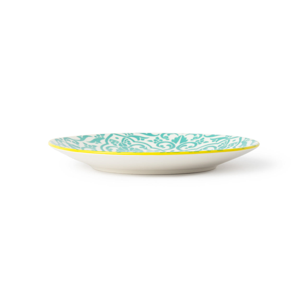 Mikasa Stoneware Side Plate 18cm (Yellow & Blue Geometric)