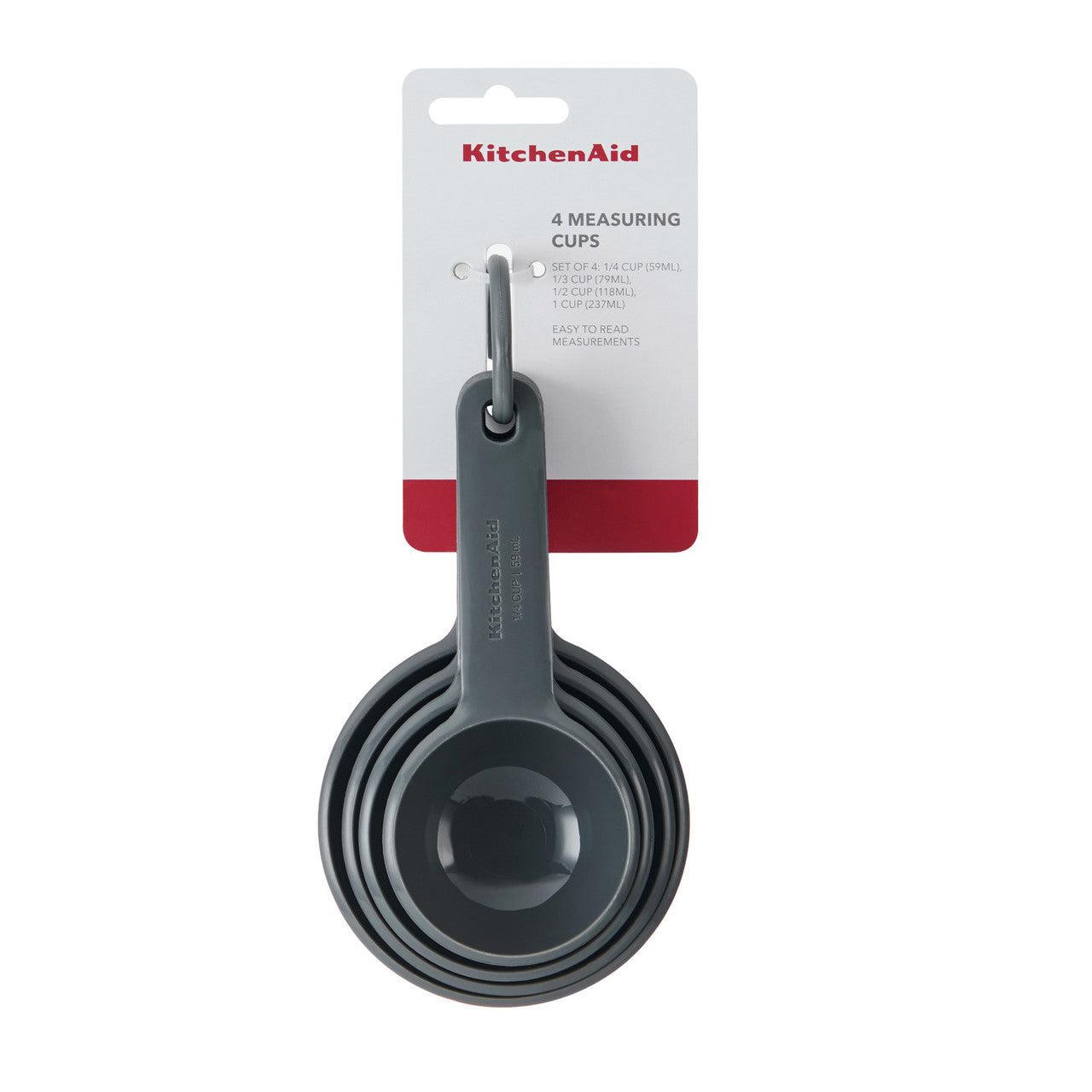 KitchenAid 4 Piece Measuring Cup Set (Charcoal Grey)