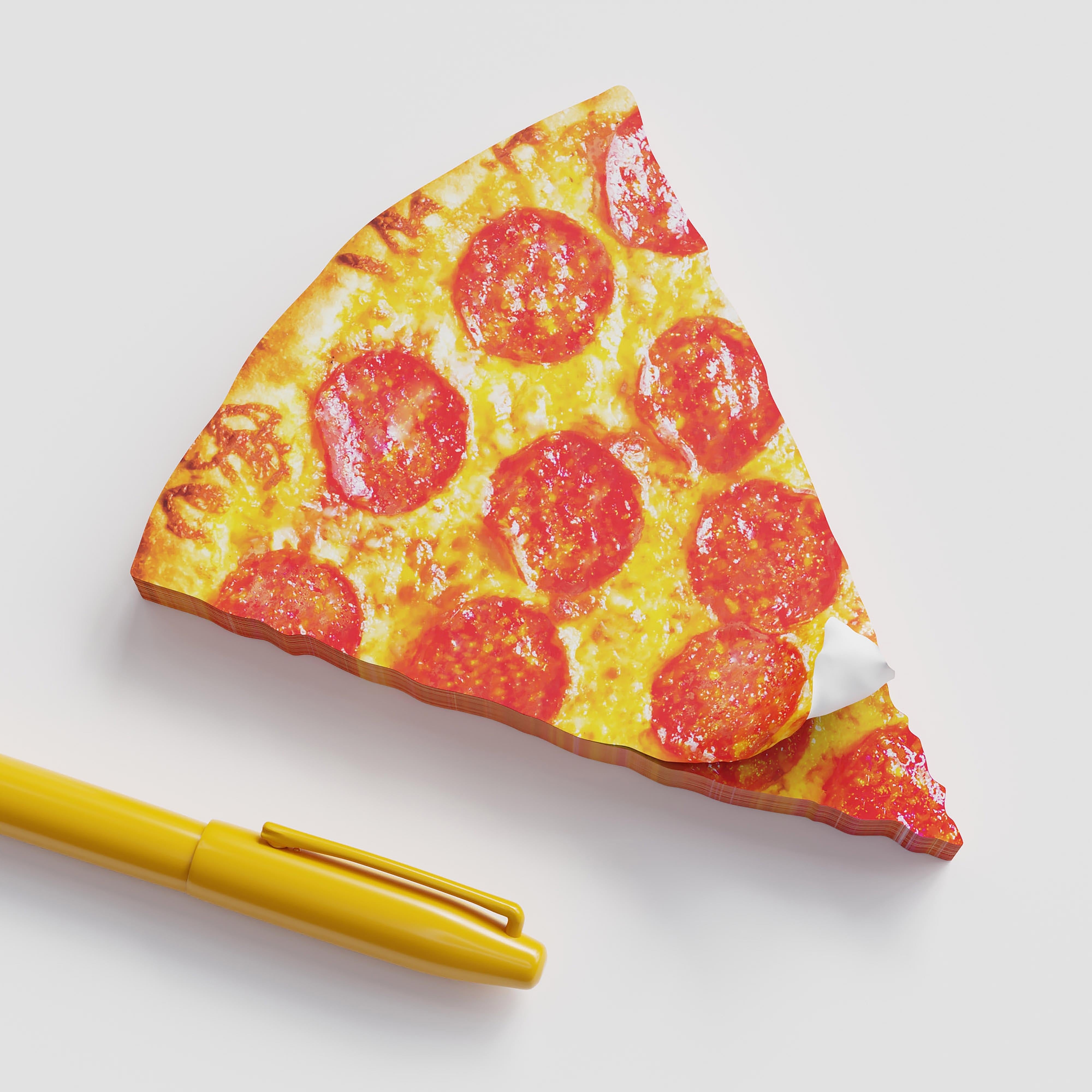 Mustard Pizza Sticky Notes