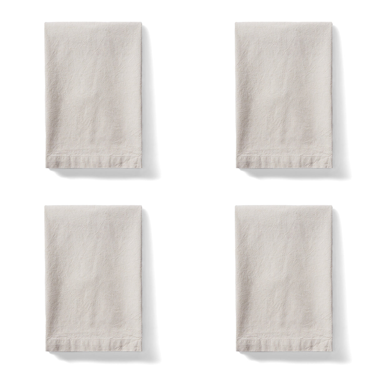 Amalfi Sorrento Liveable Linen Napkins 4 Piece Set Taupe