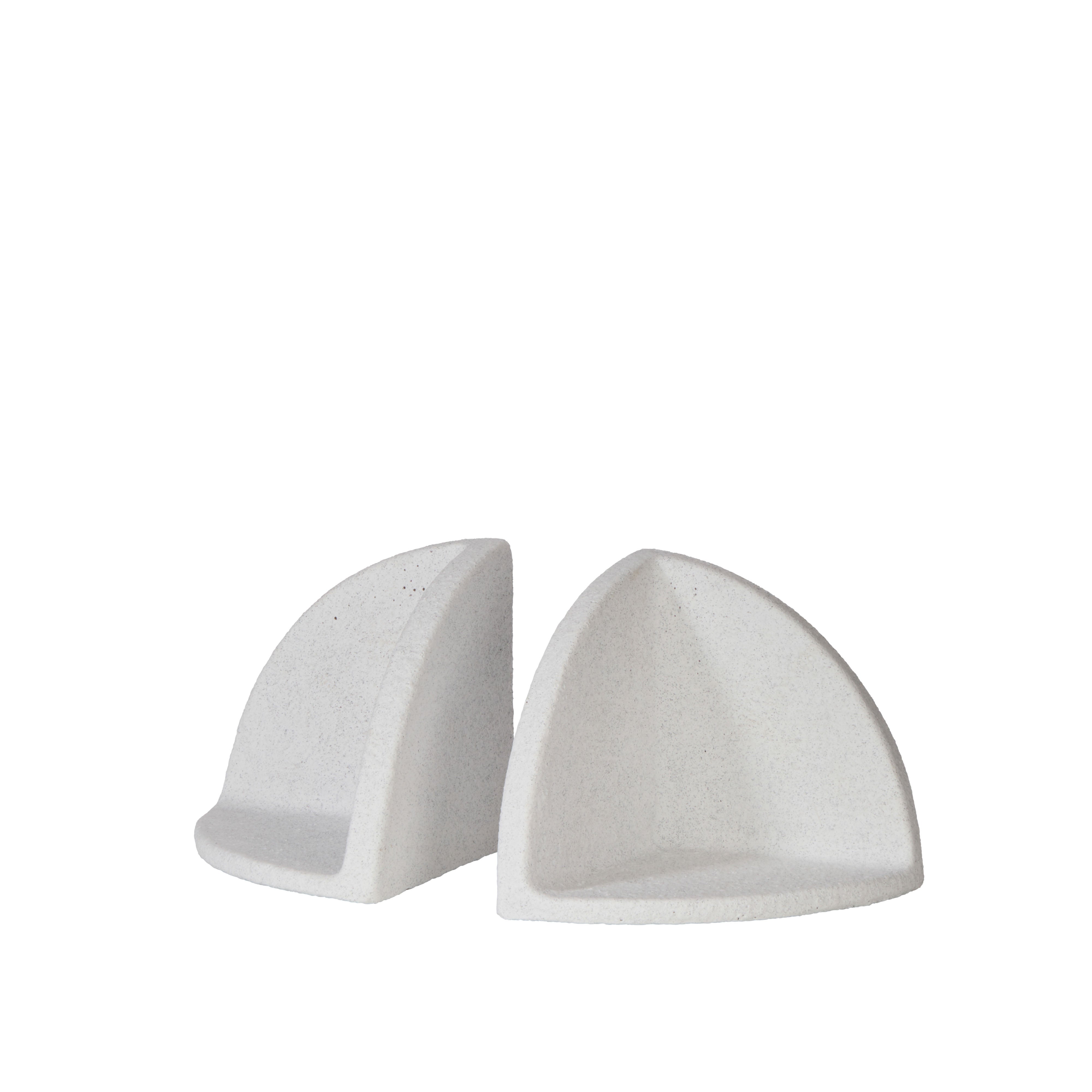 Emporium Oliver Bookends 2 Piece Set White