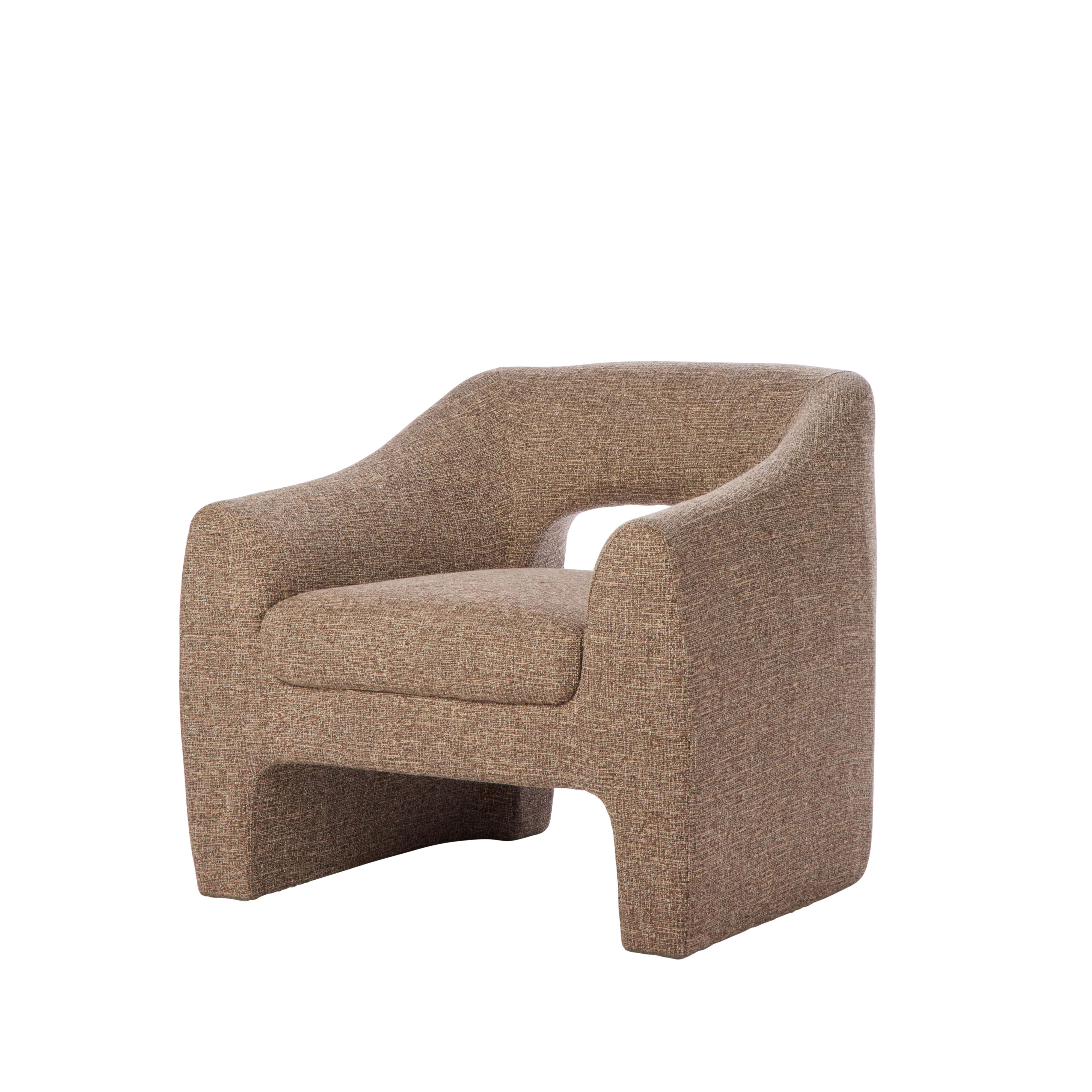 Amalfi Wells Chair Brown & Taupe