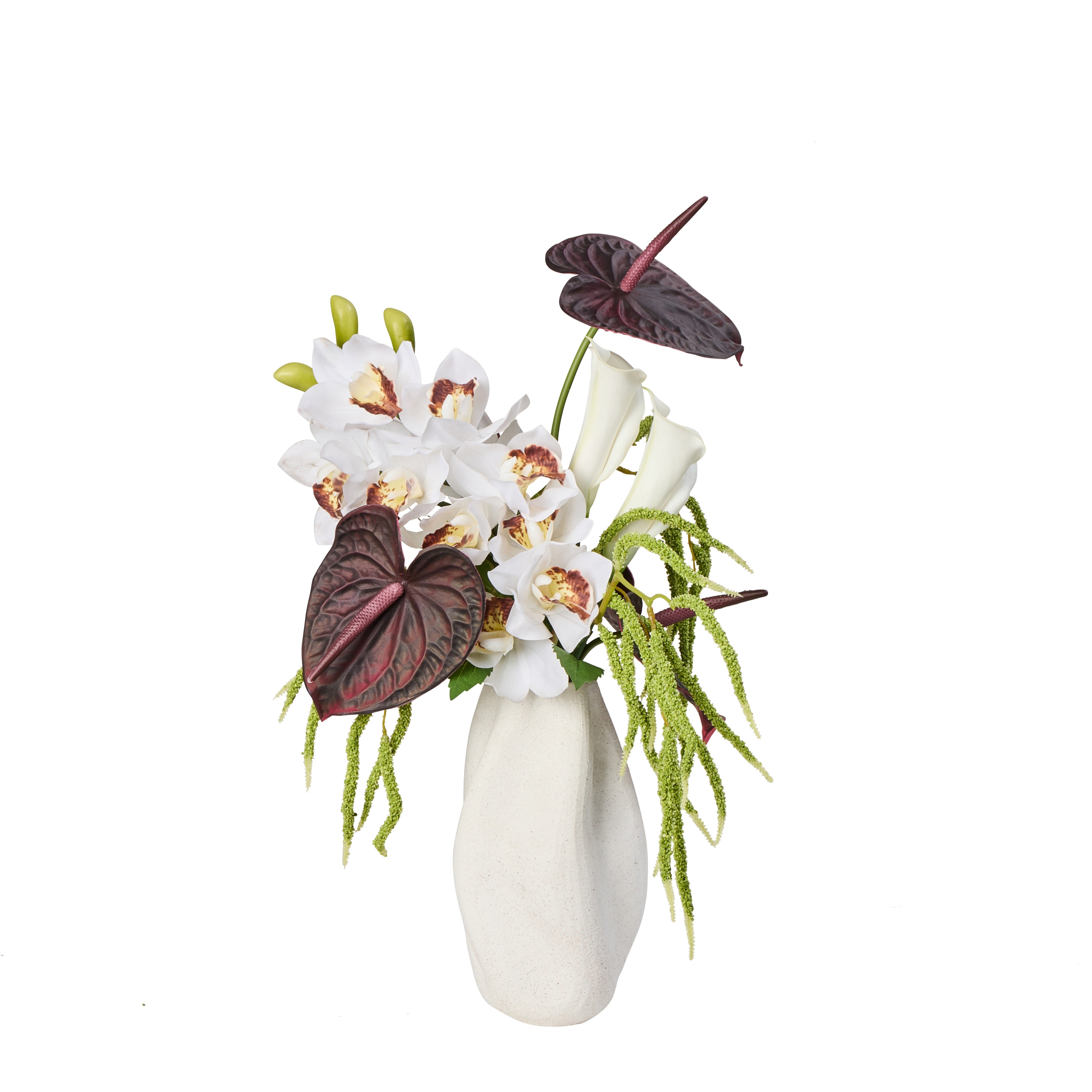 Rogue Anthurium Lily Mix Bouquet White & Purple