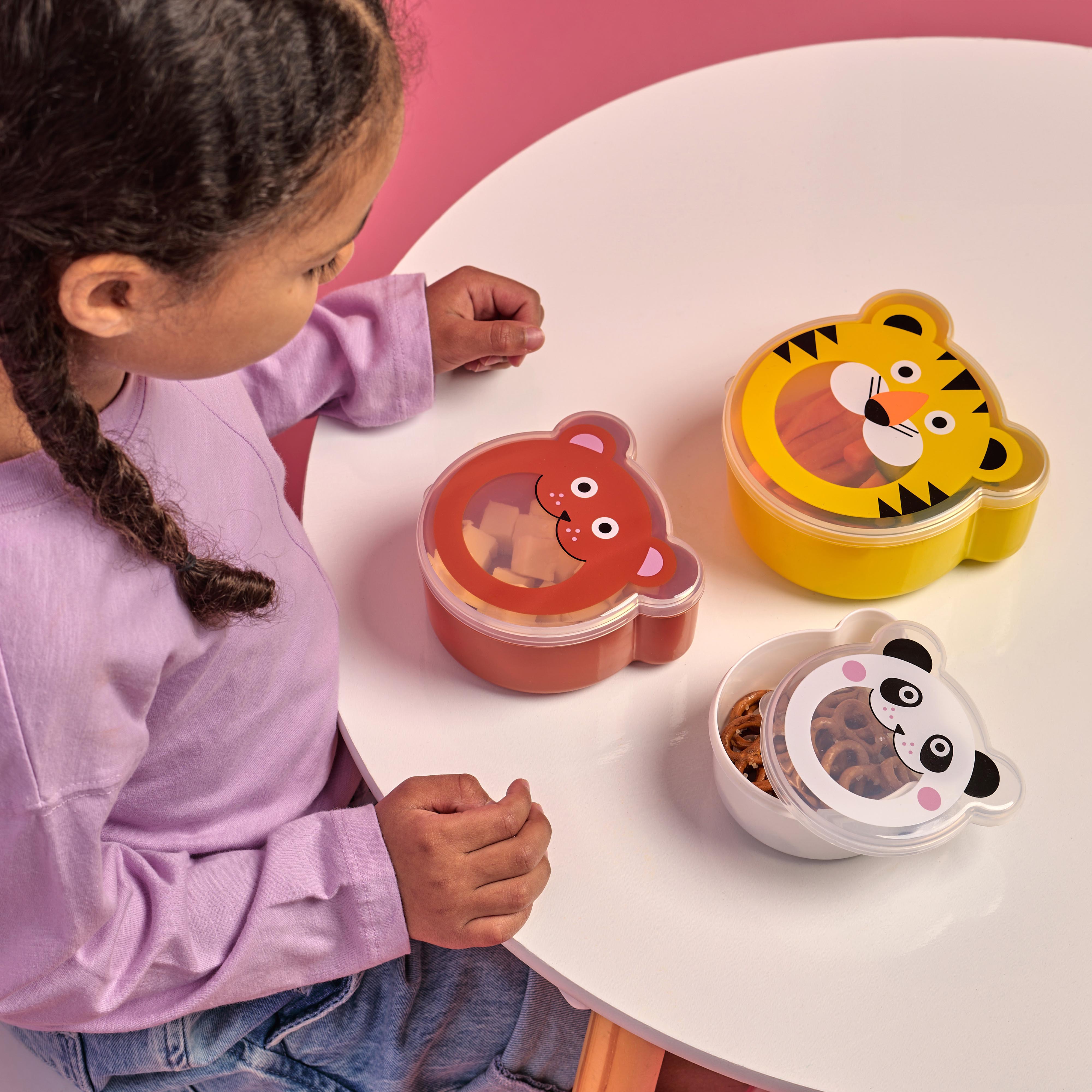 Kidoki On the Go Snack Boxes 3 Piece Set Multi-Coloured