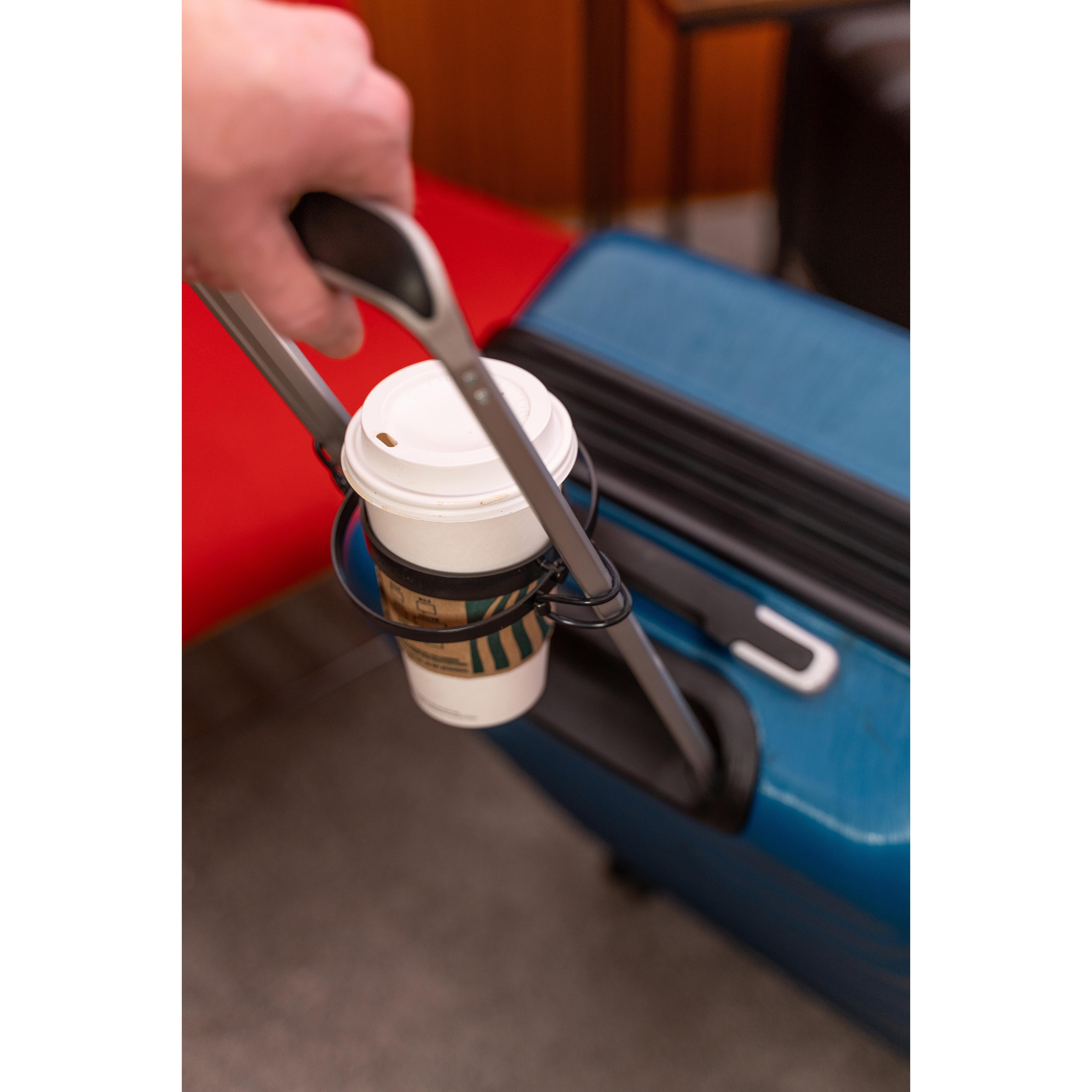Kikkerland Suitcase Cup Holder Black