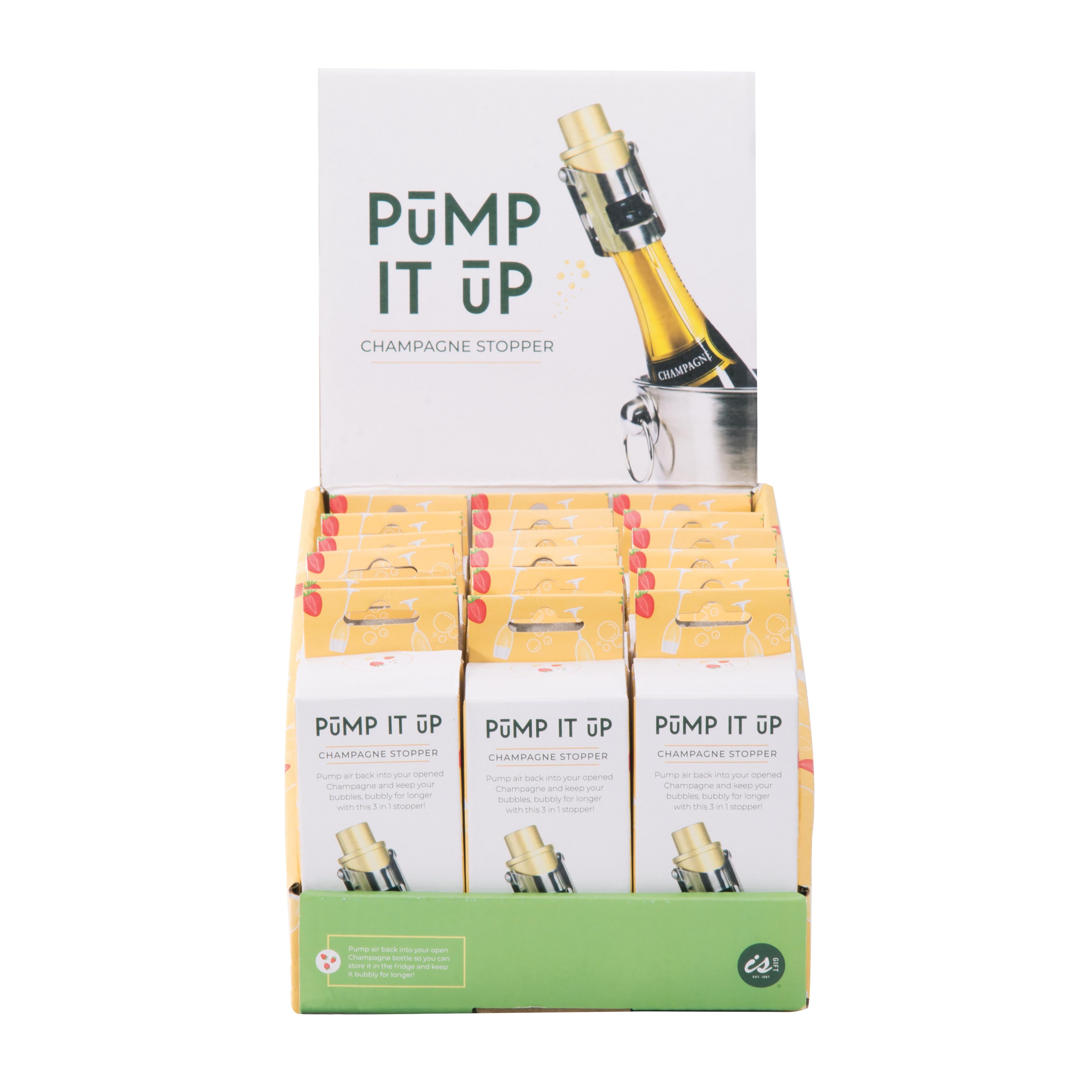 isGift Pump It Up Champagne Stopper