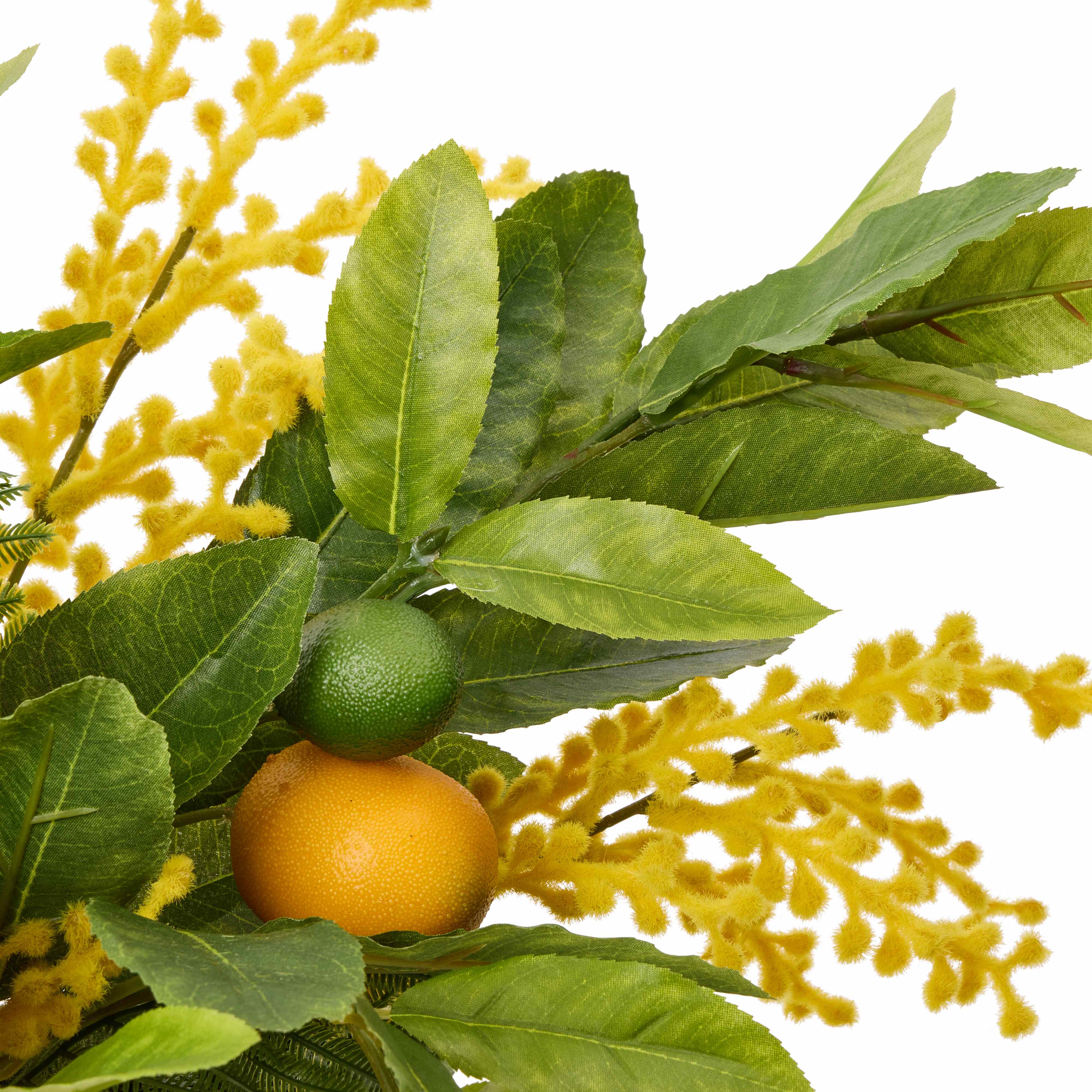 Rogue Lemon Wattle Mix - Pail Vase Yellow & Green