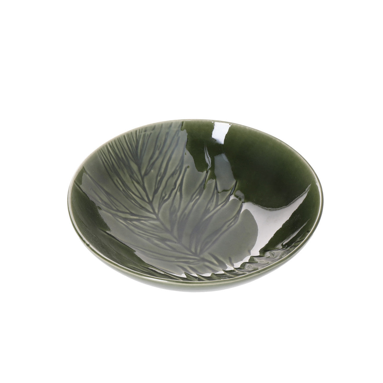 Mikasa Jardin Stoneware Pasta Bowl Set 4 Piece 20cm (Green)