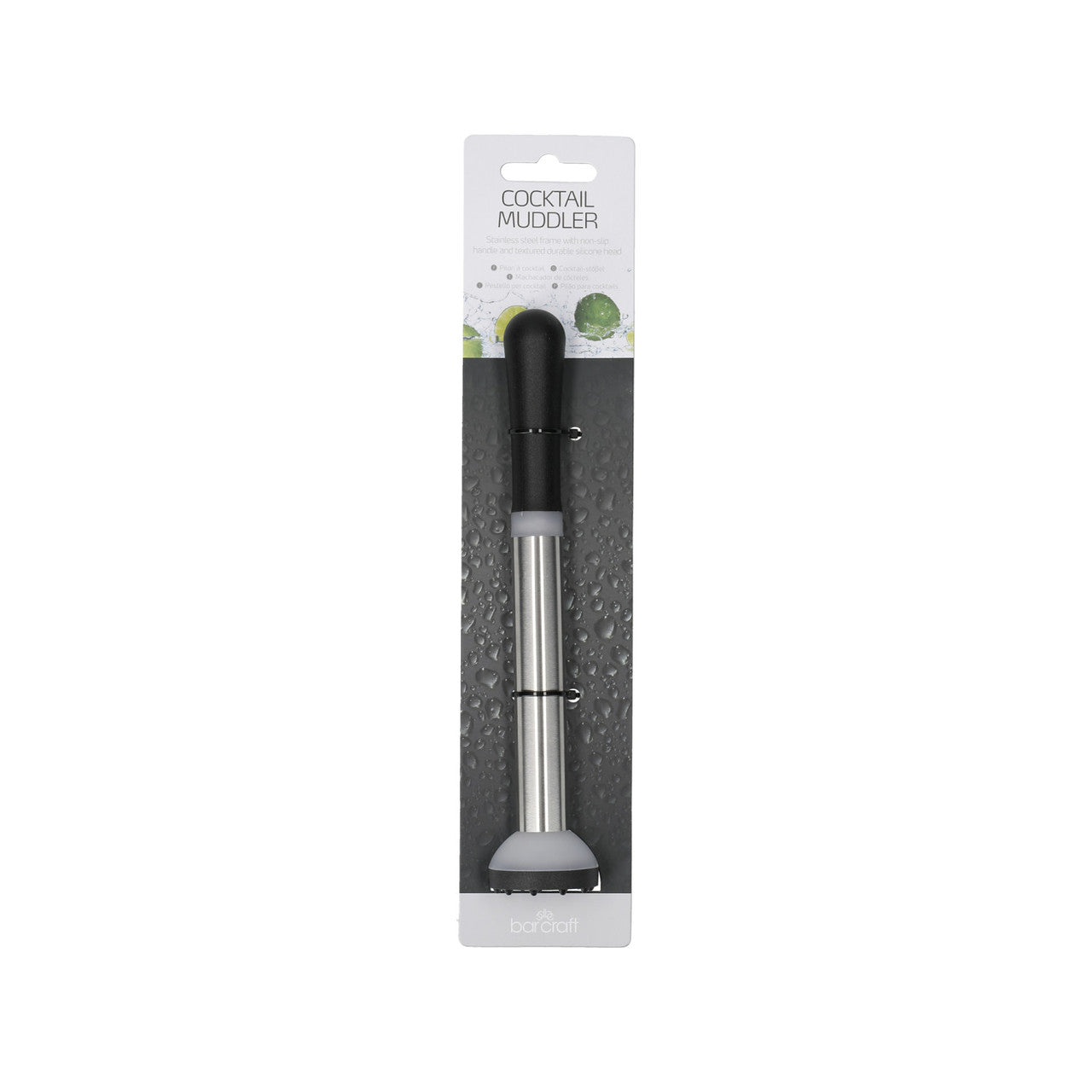 BarCraft Stainless Steel Cocktail Muddler