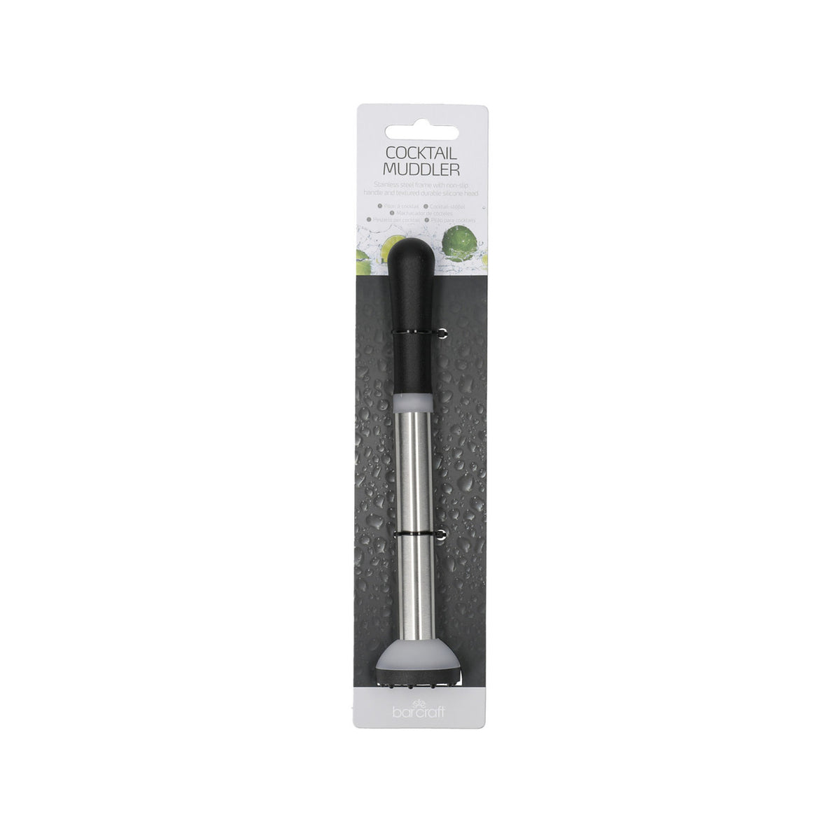 BarCraft Stainless Steel Cocktail Muddler