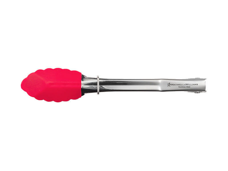 Maxwell & Williams Grabbers Mini Tongs Silicone Red 18cm