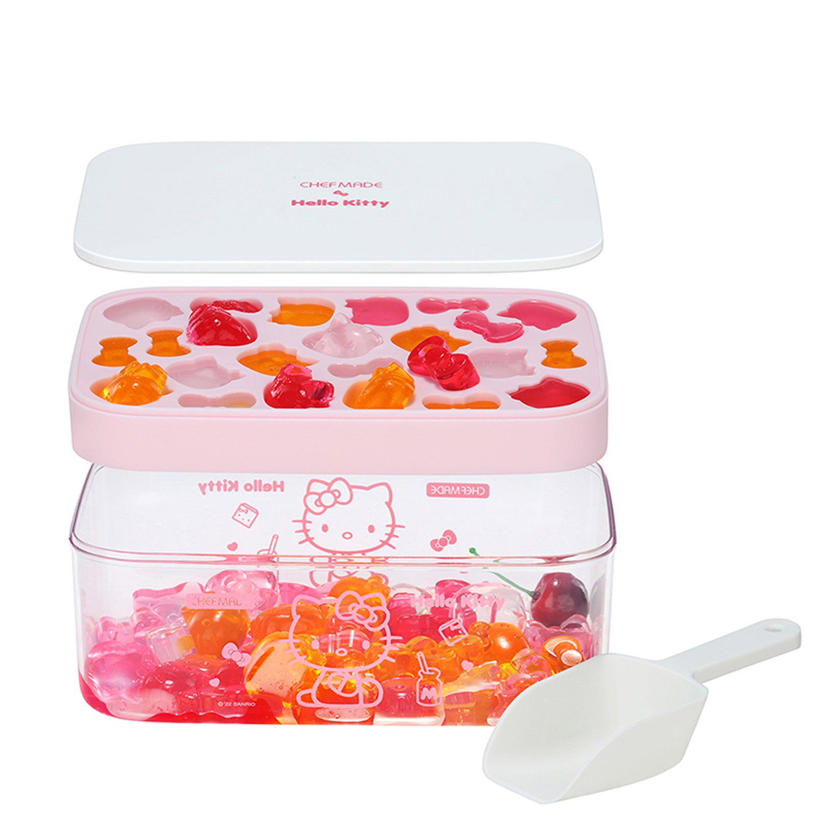CHEFMADE x Sanrio Hello Kitty Ice Cube Tray with Lid & Storage Box