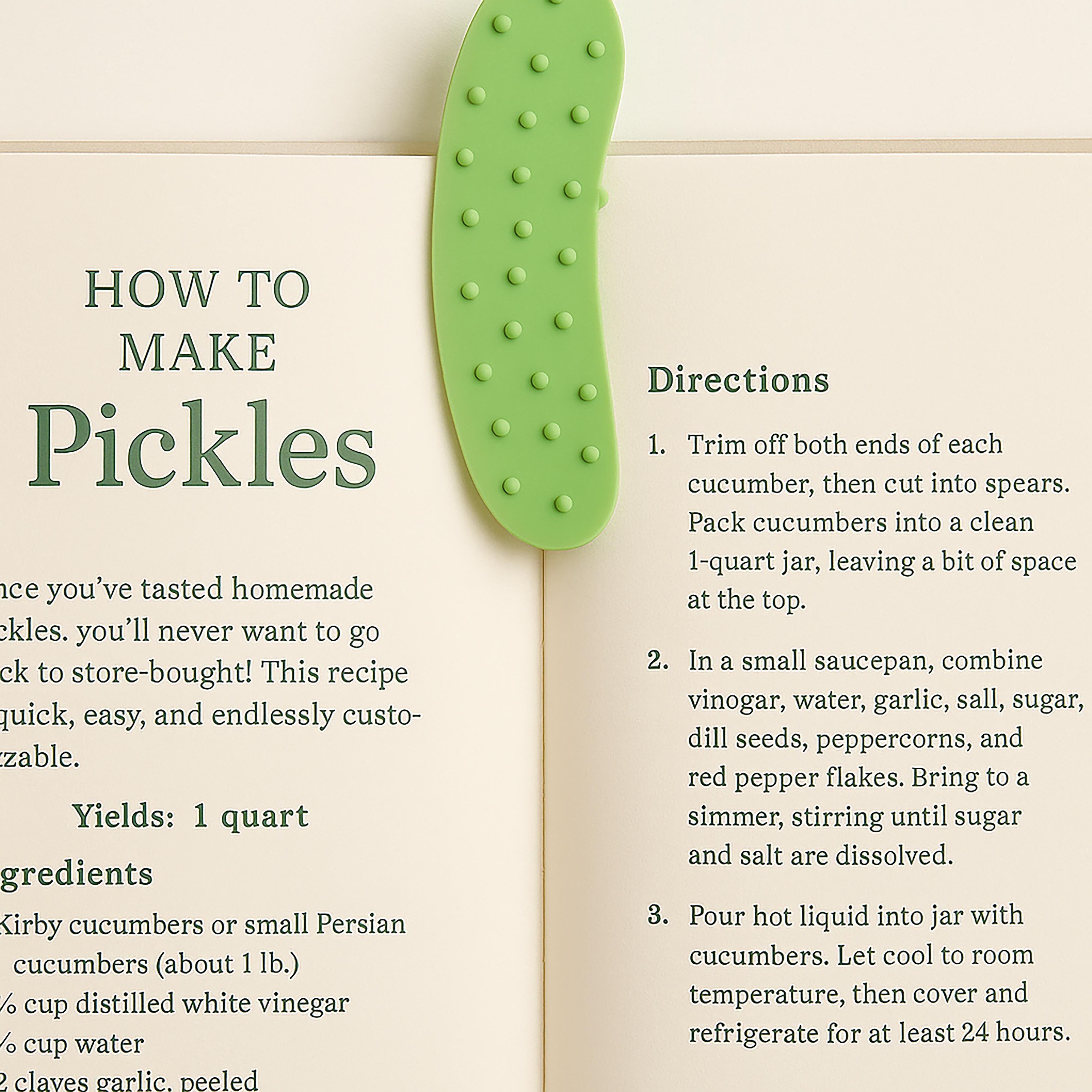 NPW Pickle Bookmark Green