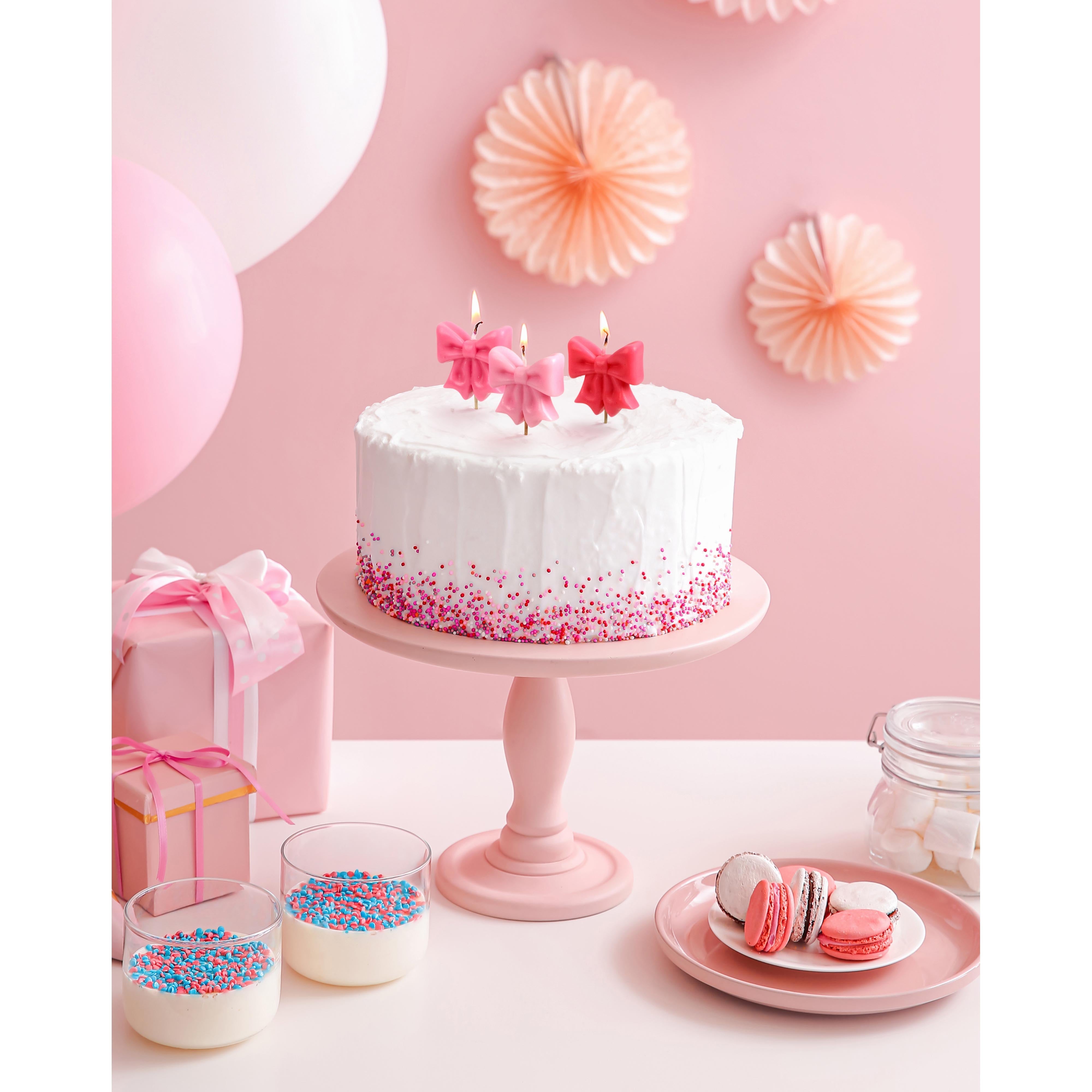 Fred Wrap Party Birthday Candles 5 Piece Set Pink