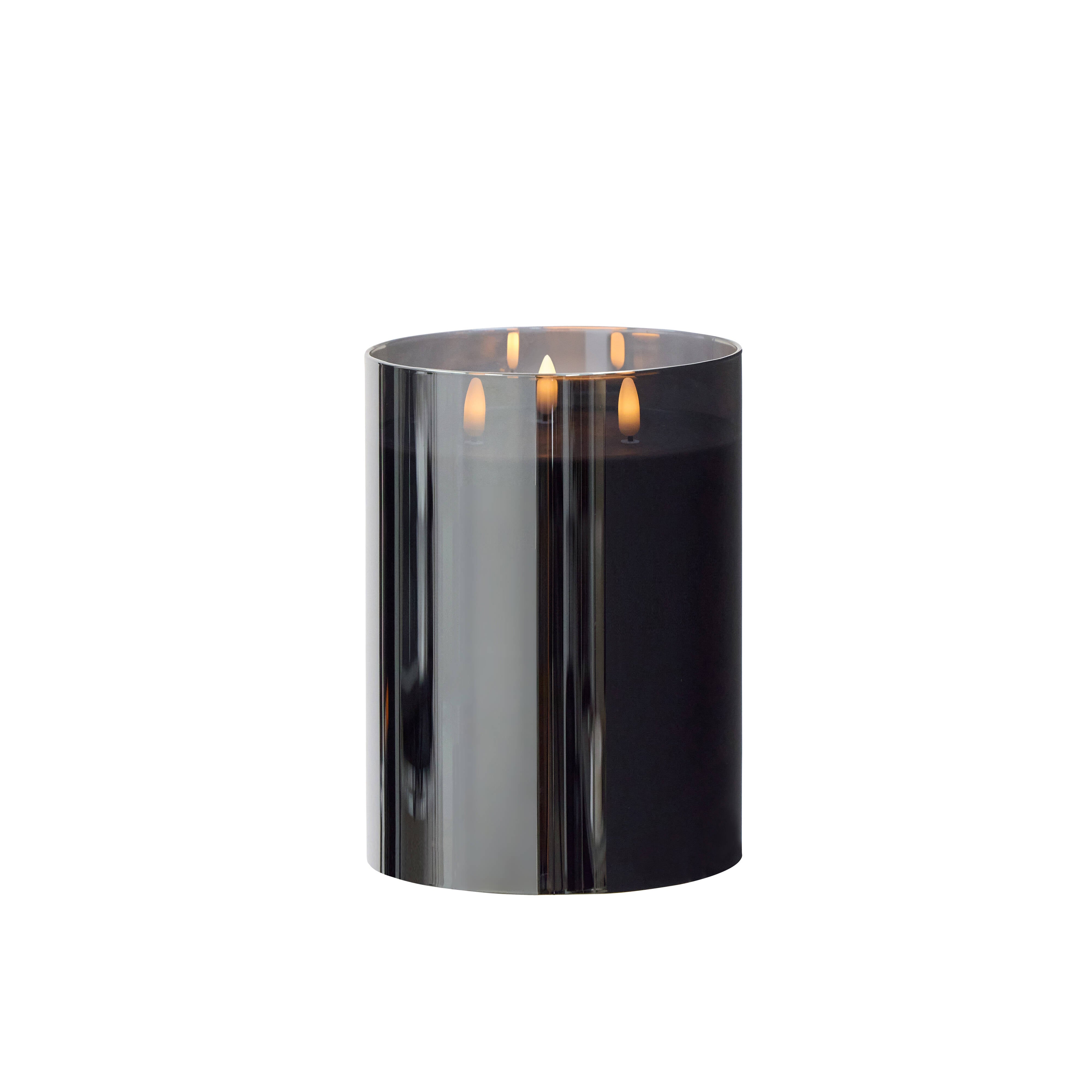 Rogue Glass Triflame Candle Black 20cm