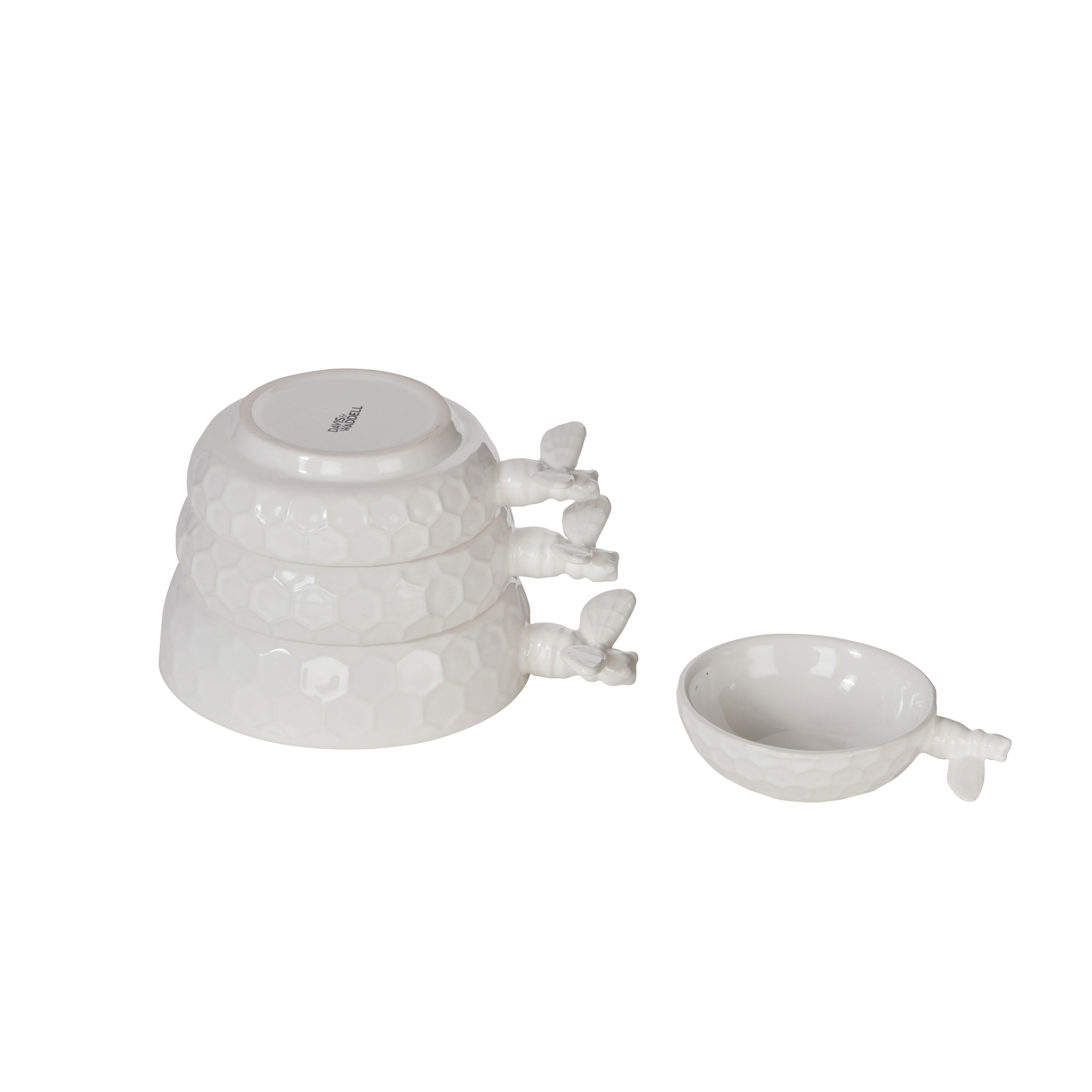 Davis & Waddell Wildflower & Hive Measuring Cups White