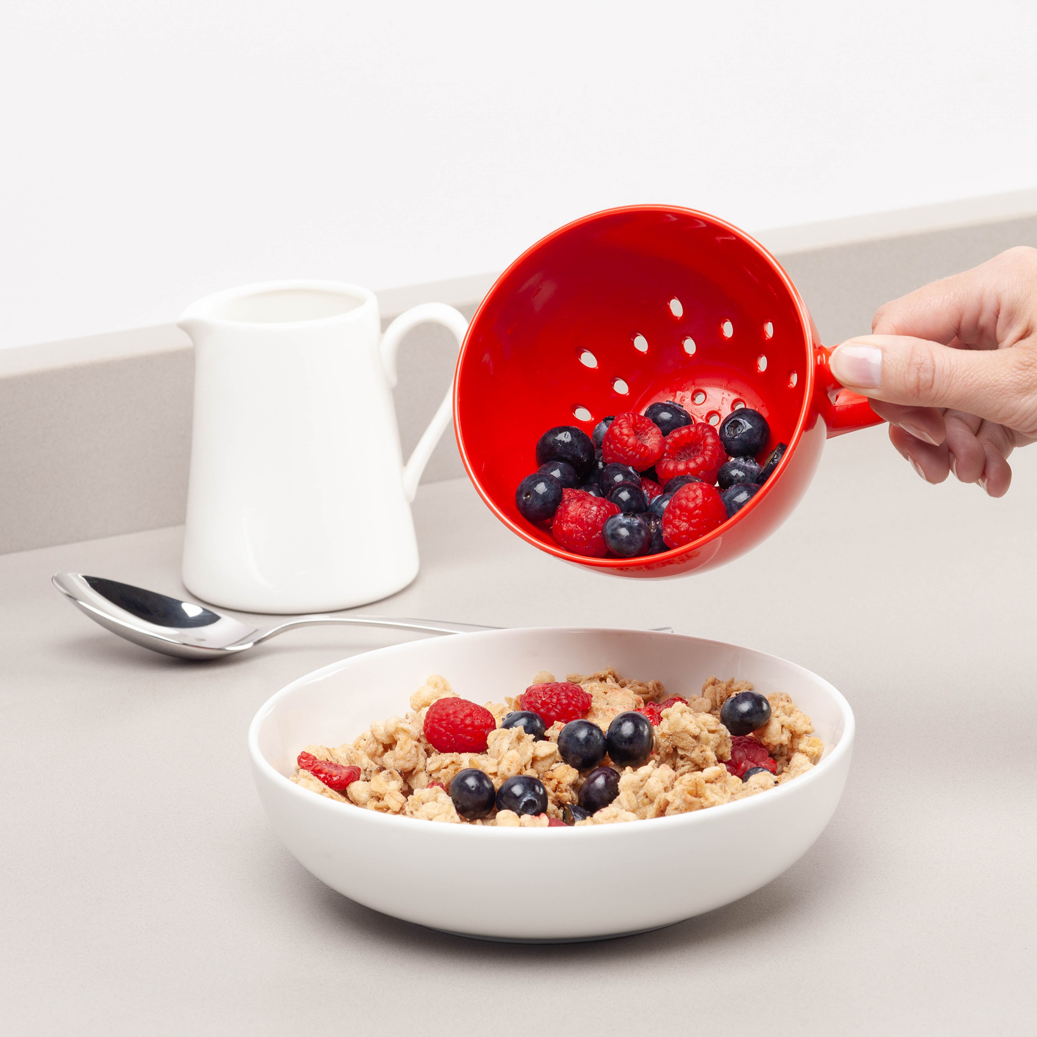 Zeal Keep It Handy Berry Colander Red