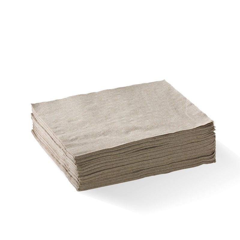 BioPak 1-Ply 1/4 Fold Natural Lunch BioNapkin (Carton of 3000)