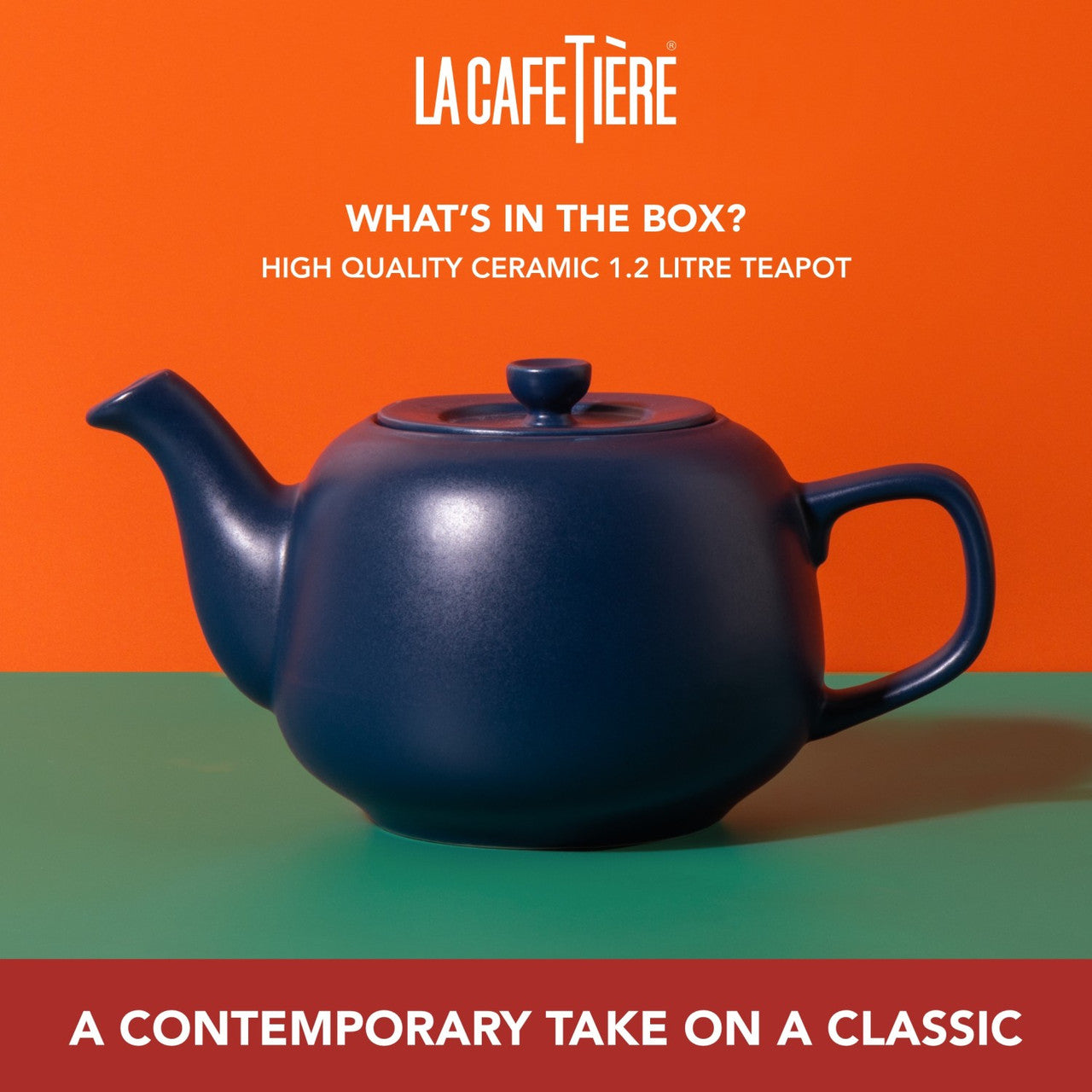 La Cafetière Ceramic Teapot 1.2L (Navy)