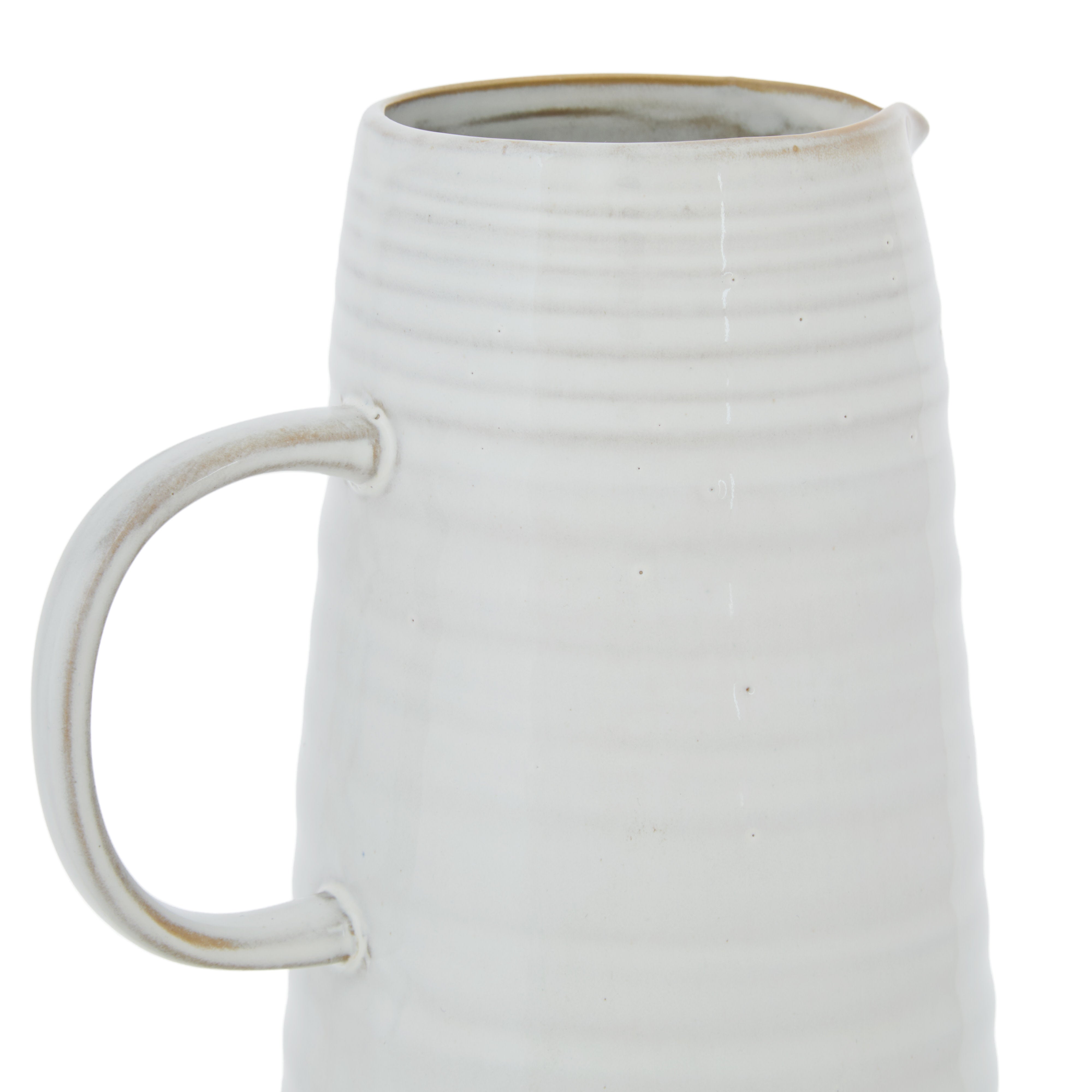Amalfi Somerset Milky Glaze Jug 1200ml White