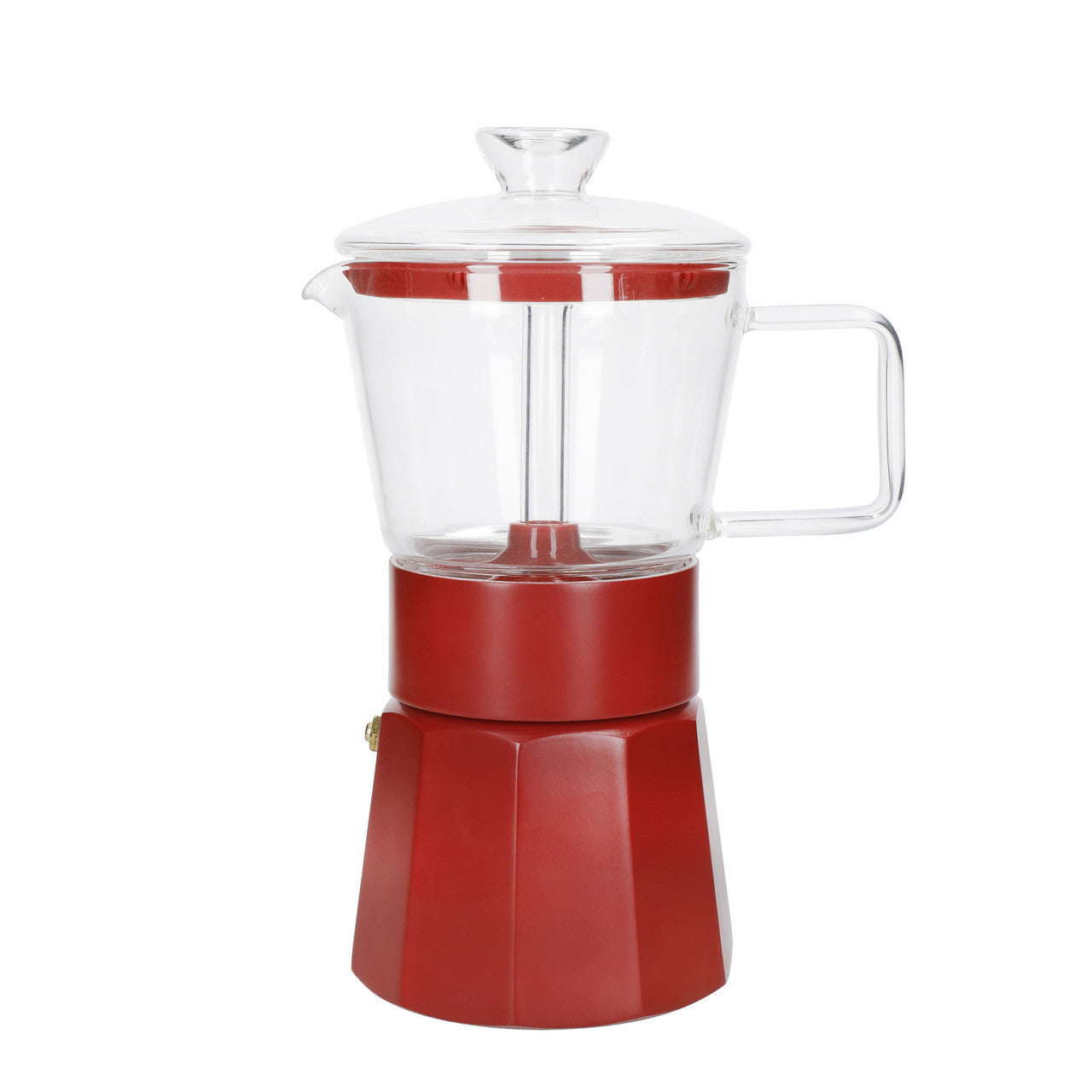 La Cafetière Verona Glass Espresso Maker 6 Cup / 240ml (Red)