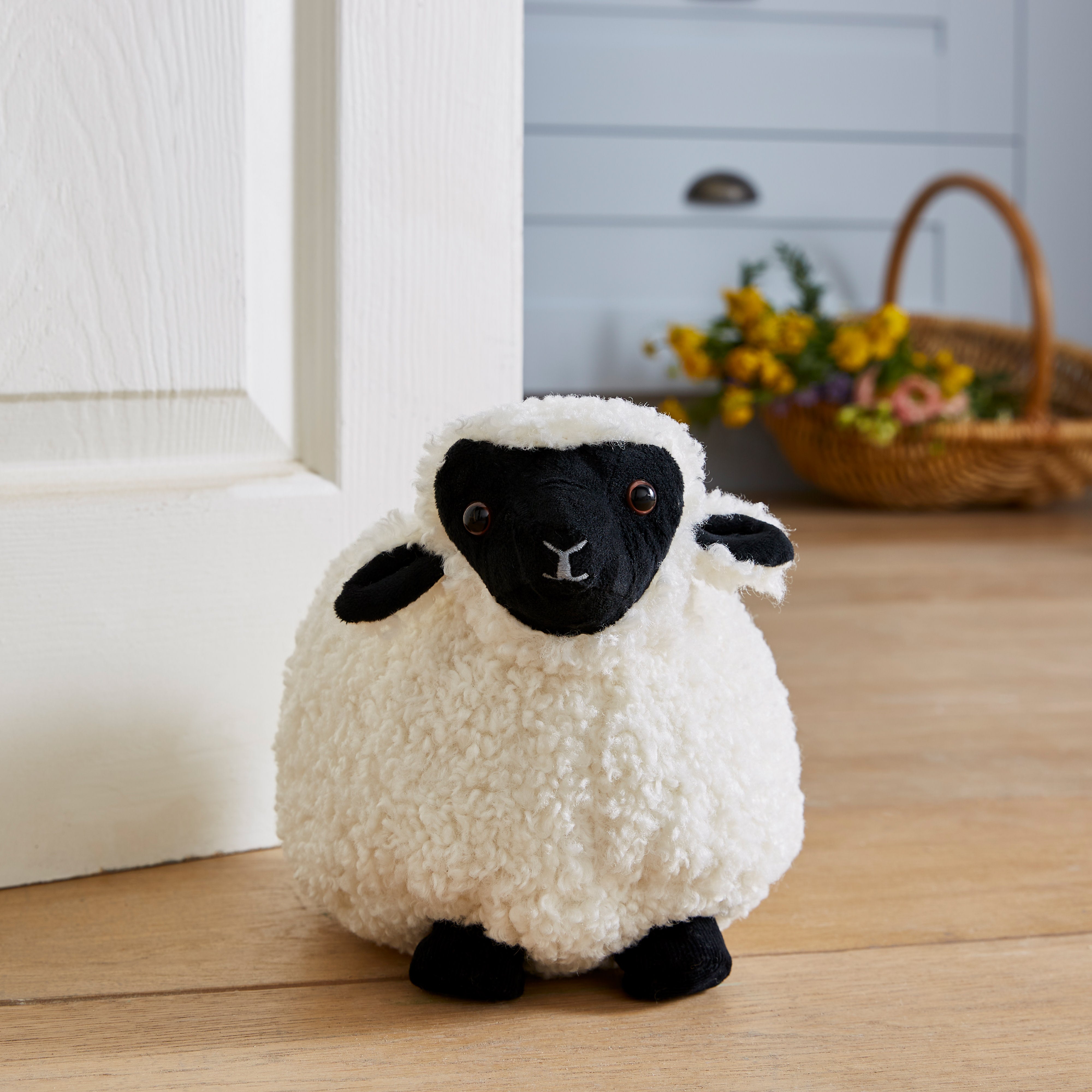 Ulster Weavers Finbar Sheep Shaped Doorstop Cream