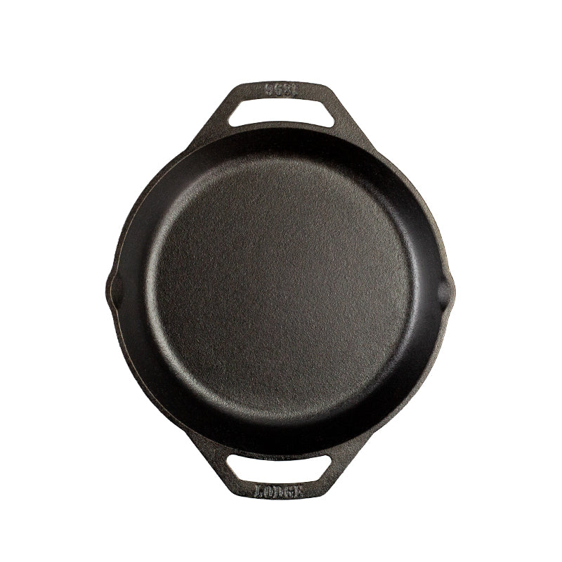 Lodge Seasoned Cast Iron Dual Handle Pan 26cm (10.25 Inch)