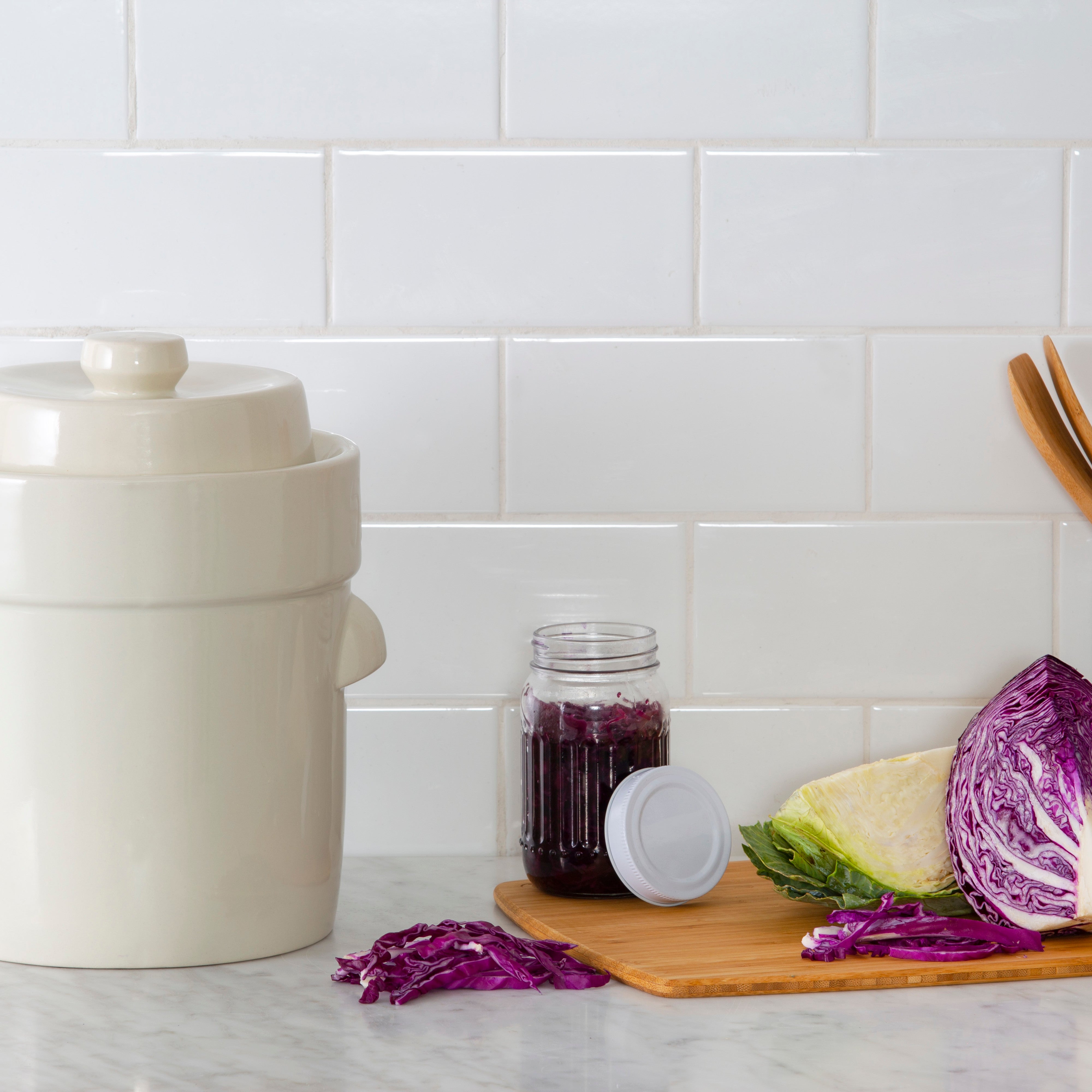 Davis & Waddell Fermentation Crock 5L White