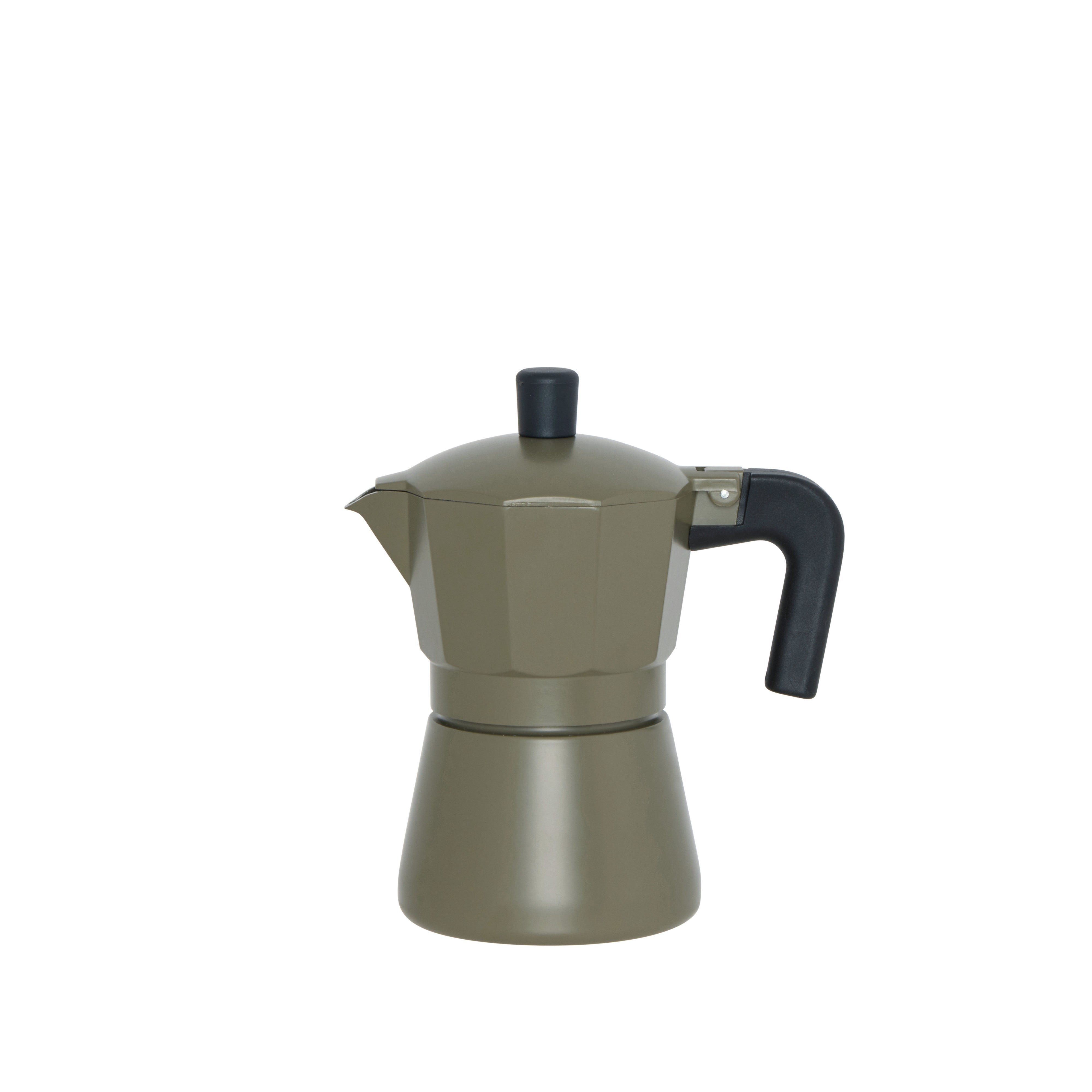 Leaf & Bean Piazza Stovetop Espresso Maker 3 Cups Mid Green