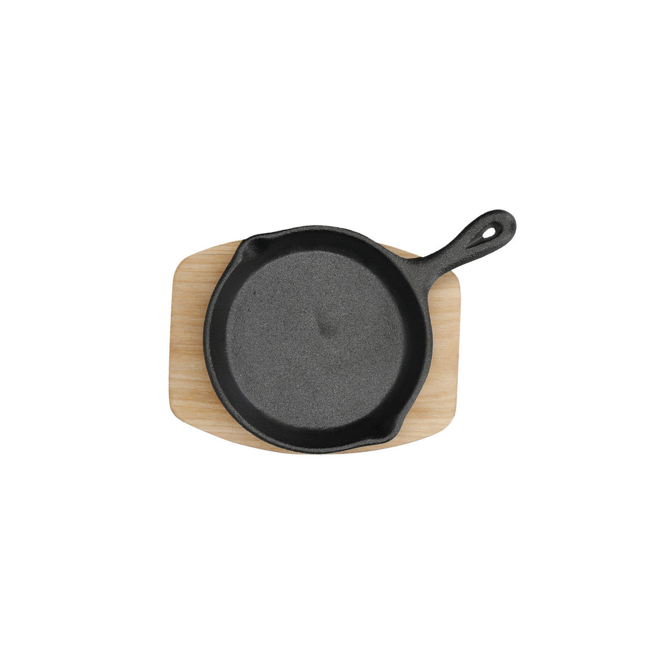 Artesà Cast Iron Mini Fry Pan with Serving Board 11cm