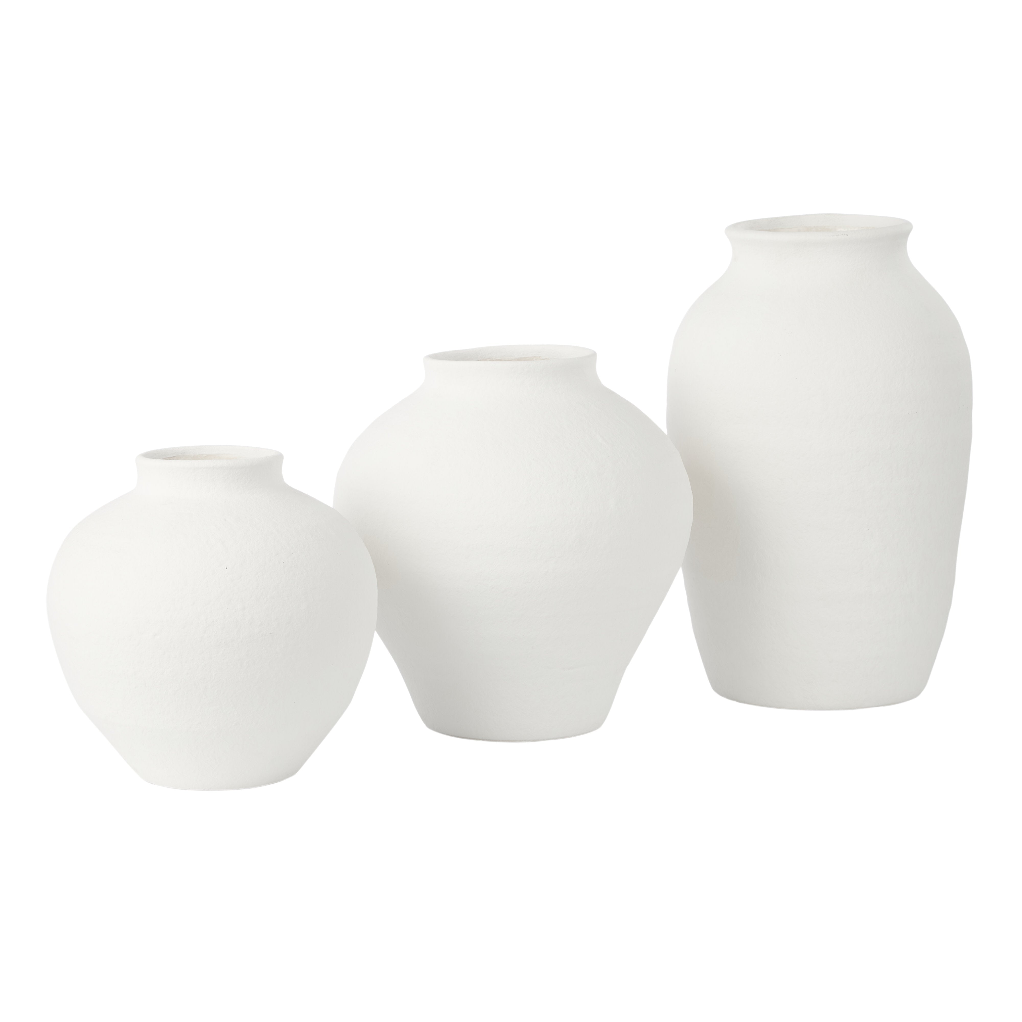 Amalfi Kamari Clay Vase Medium White