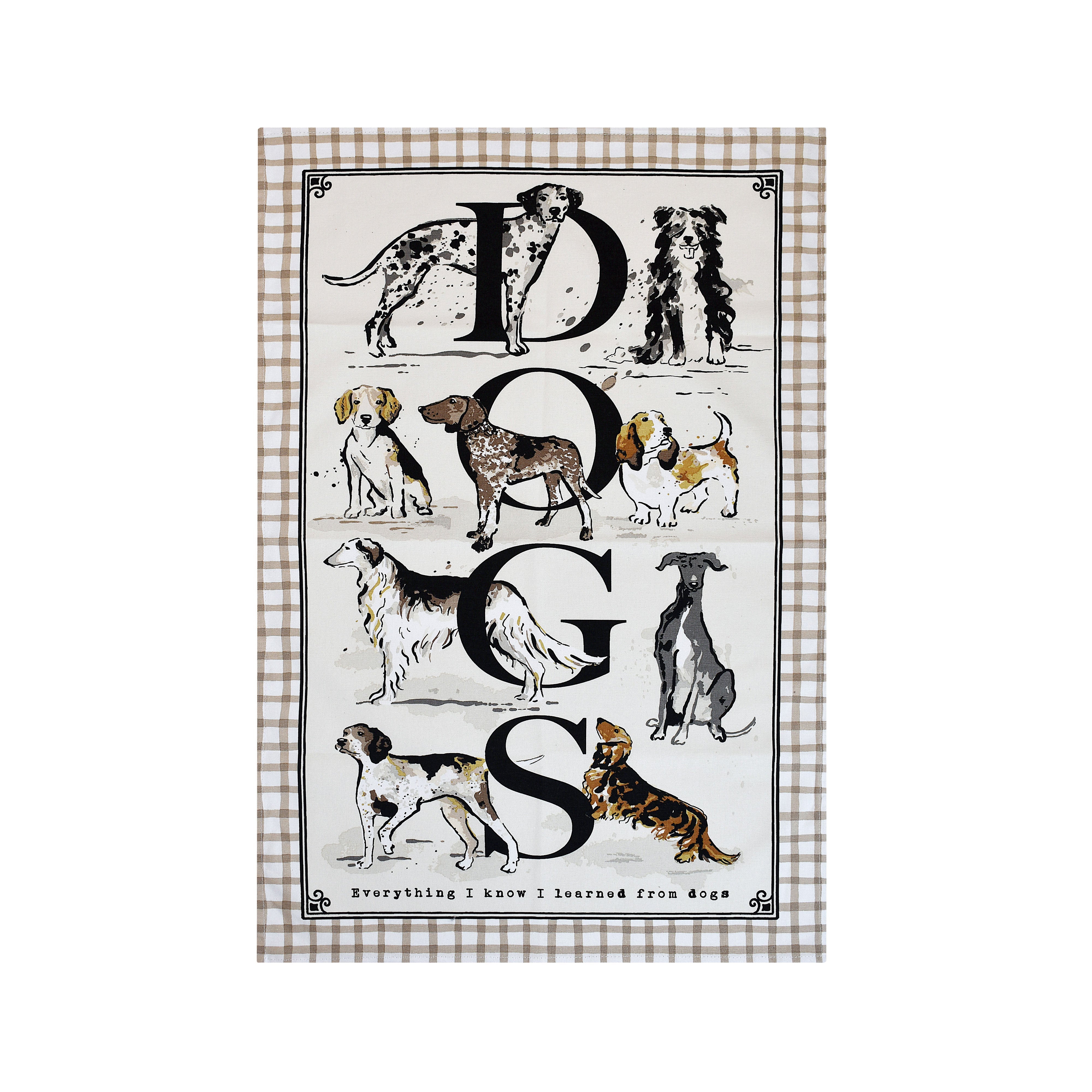 Ulster Weavers Country Dogs Tea Towel Multi-Coloured