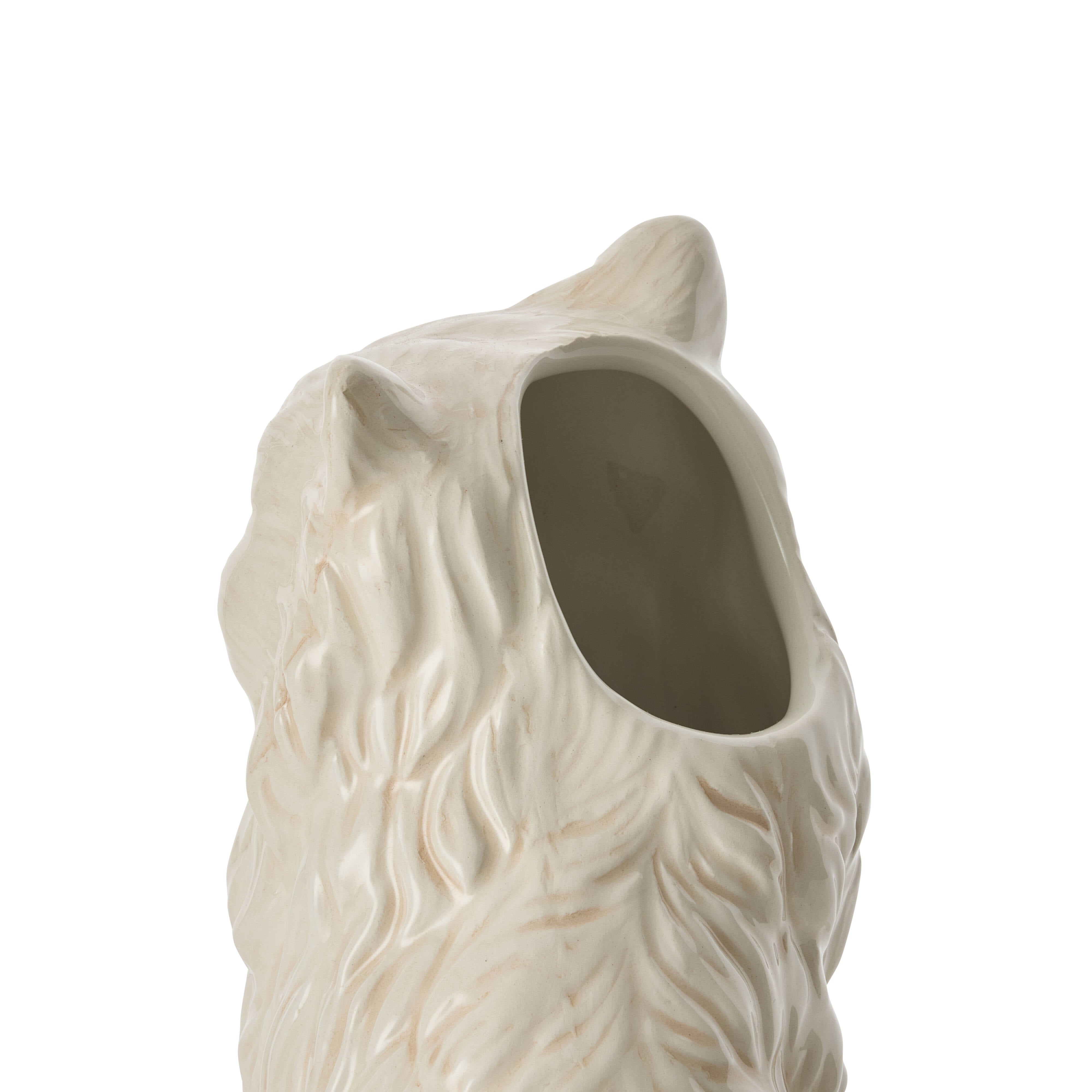 Emporium Scarlette Cat Vase White
