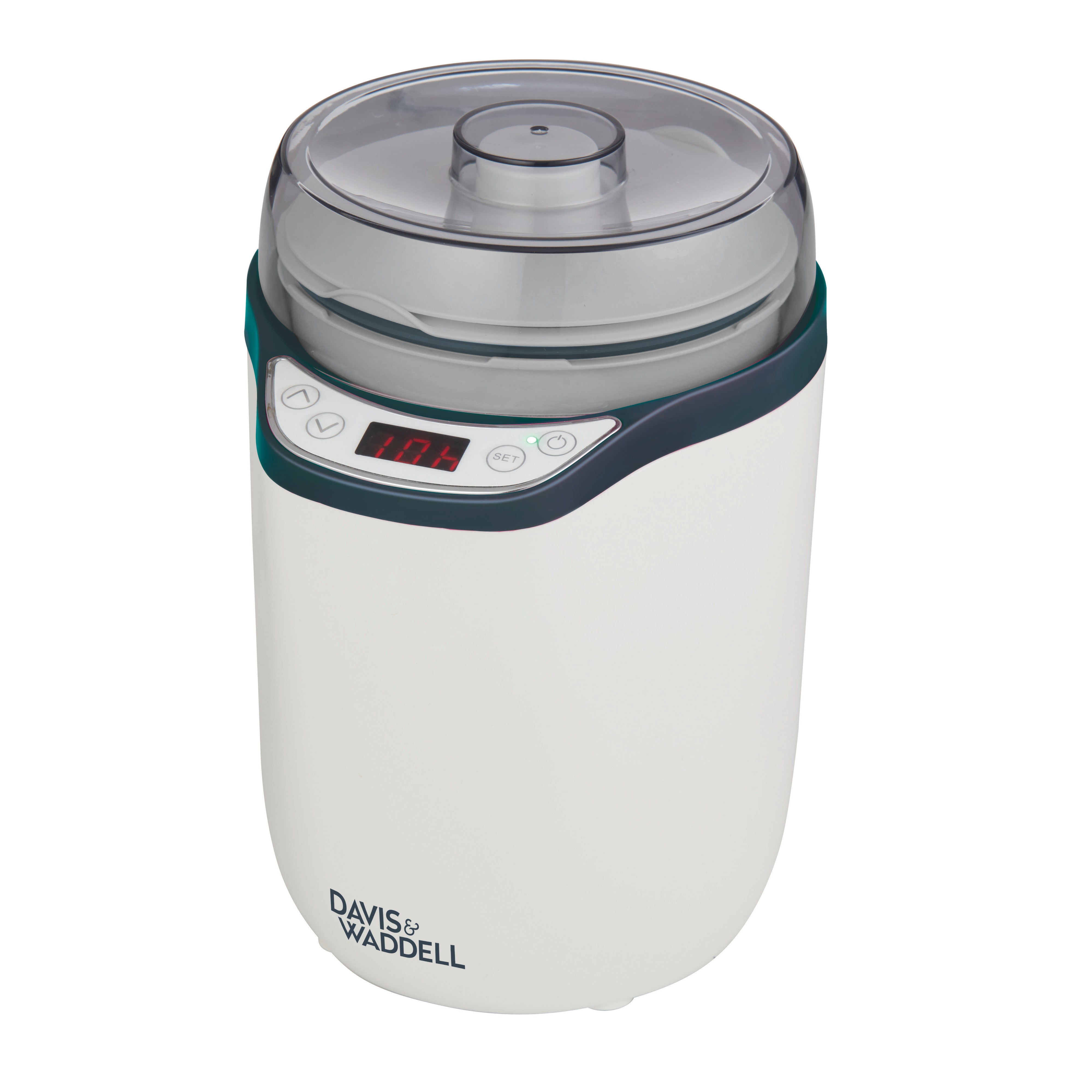 Davis & Waddell 2 in 1 Electric Yoghurt Maker & Fermenter White & Grey