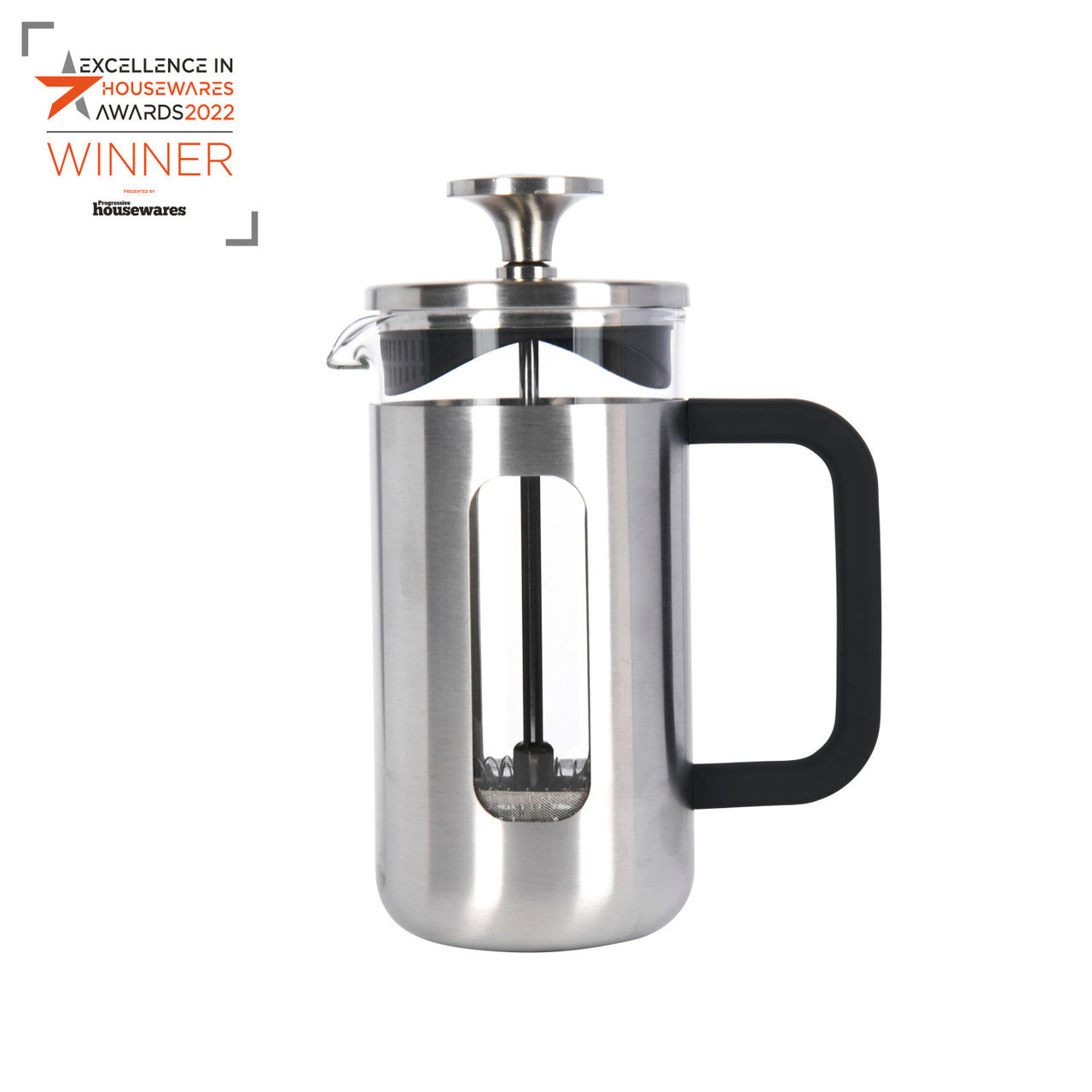 La Cafetière Pisa Brushed Stainless Steel Cafetière 3 Cup / 350ml