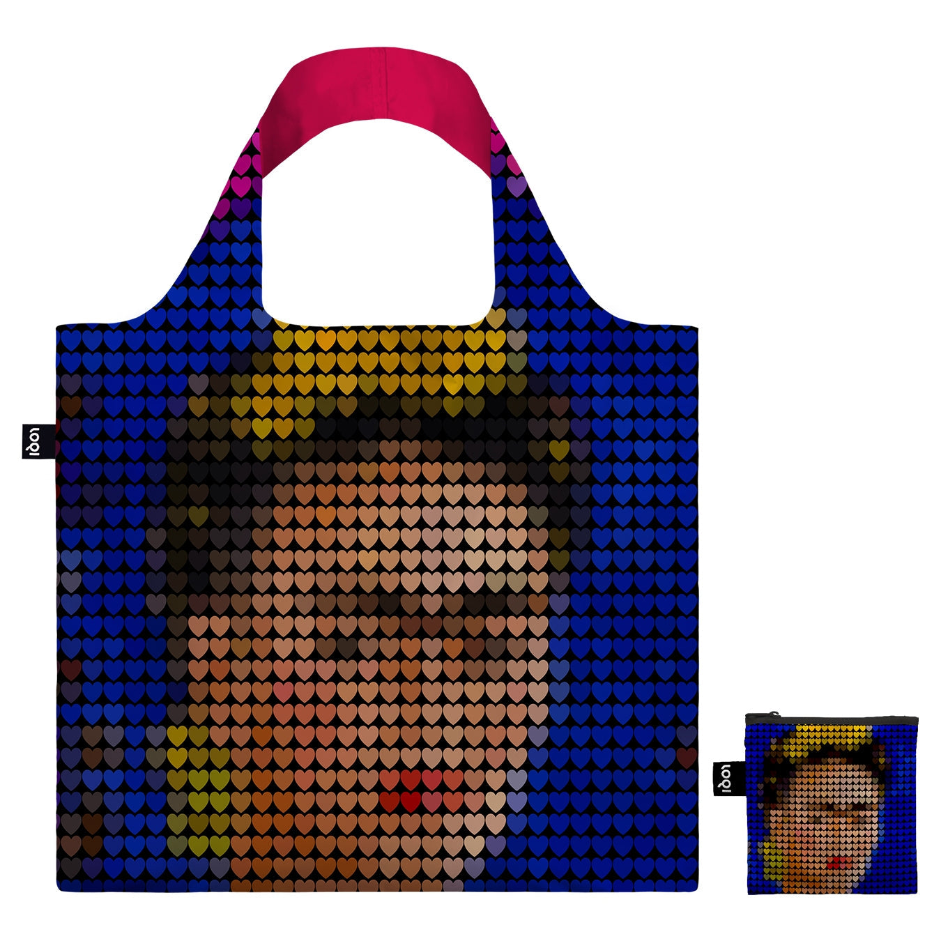 LOQI Pix and Love Frida Kahlo Tote Bag