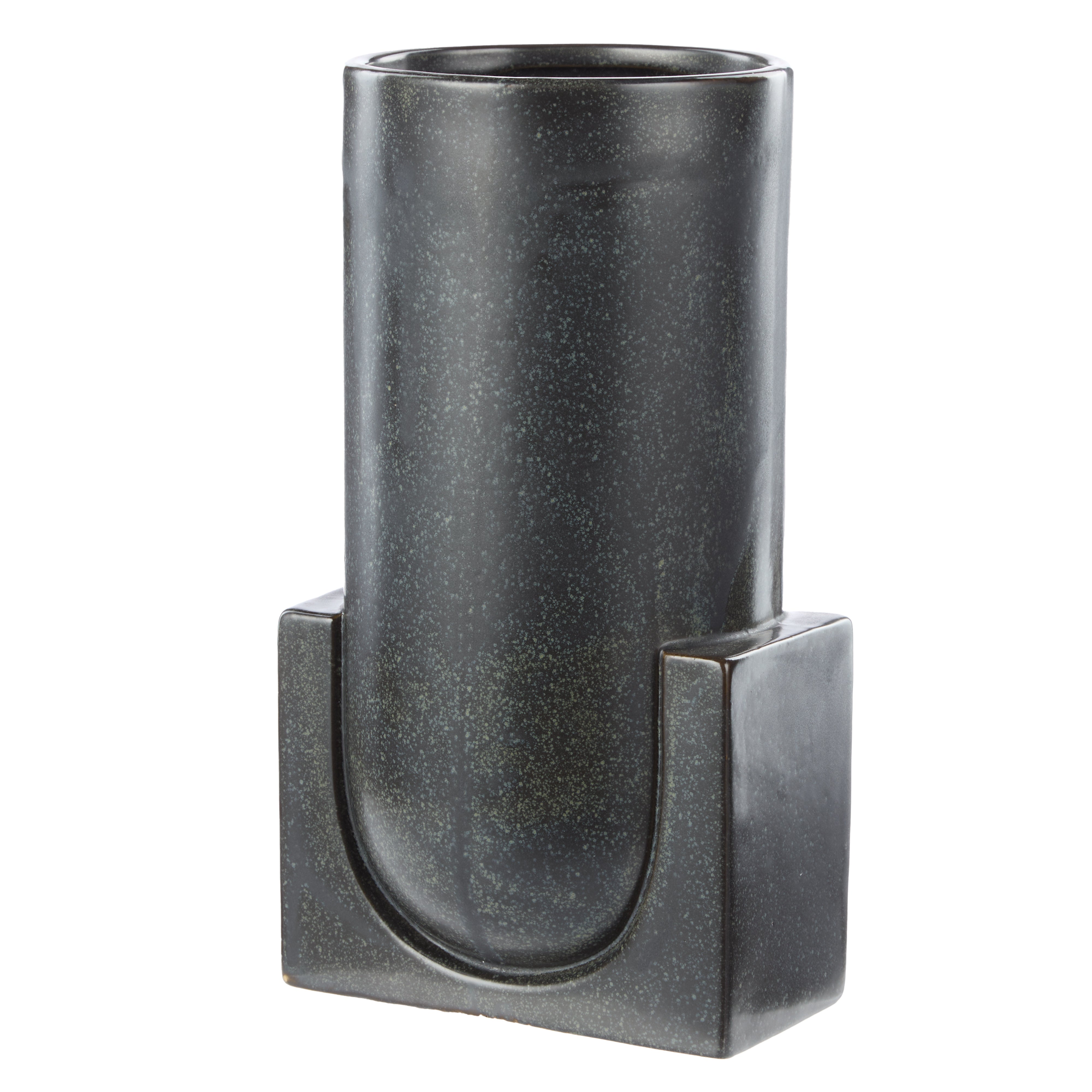 Amalfi Ponti Stoneware Vase Black