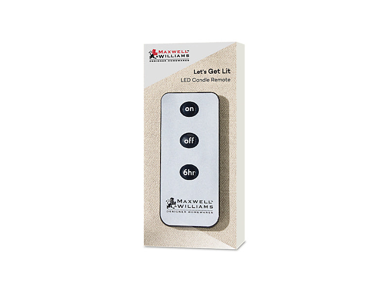 Maxwell & Williams Let's Get Lit LED Candle Remote Black